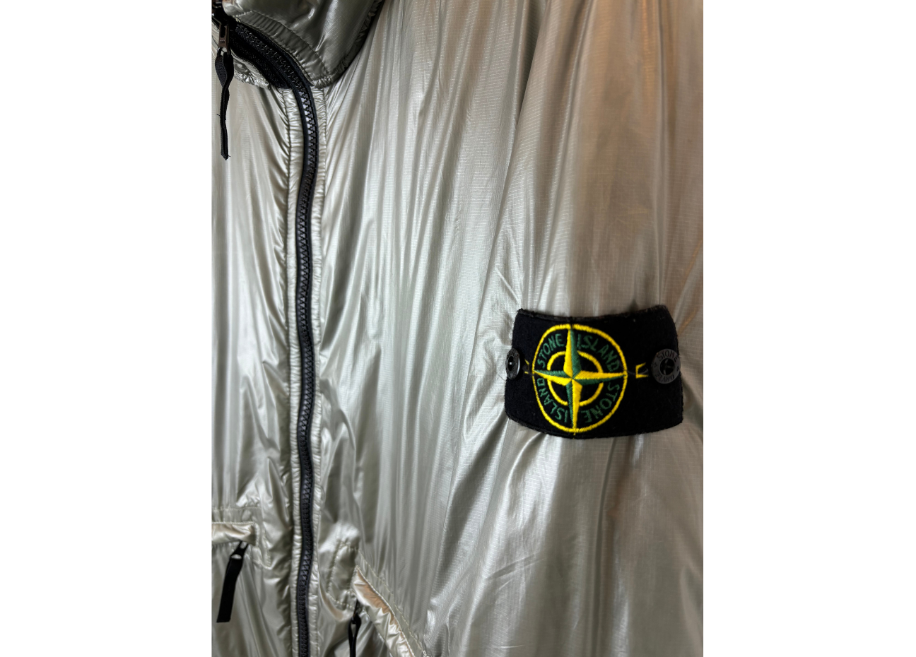 Stone Island Jacket Silver COND 9.5/10