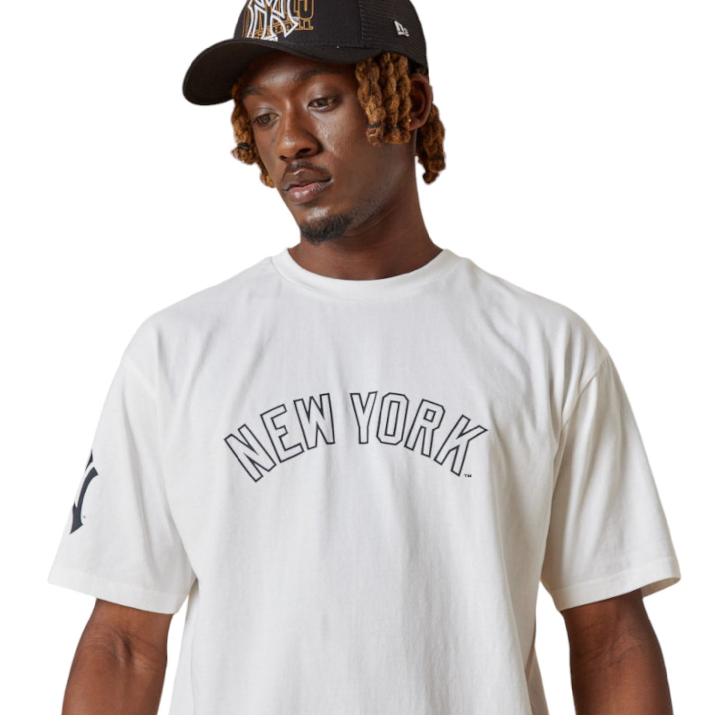 Logo T-shirt Oversized New York White