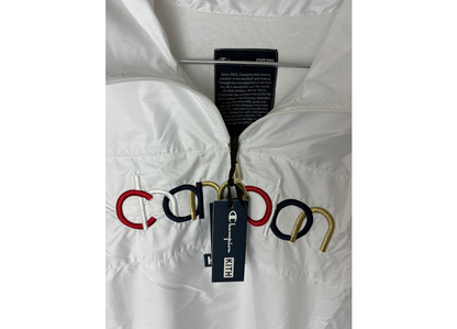 Champion x Kith Quarter Zip Jacket White COND NEW