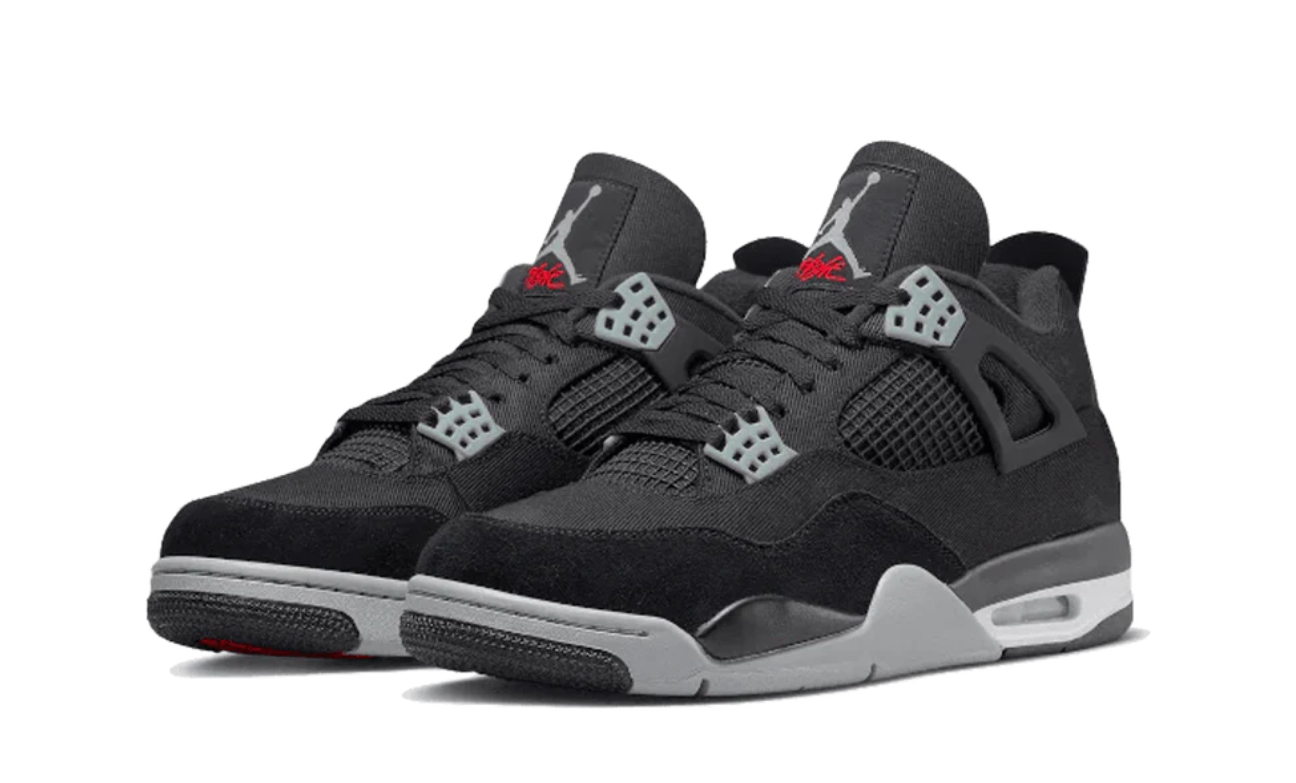 Jordan 4 Black Canvas