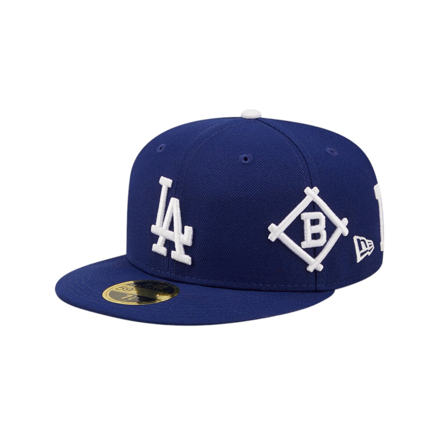 59FIFTY Low Profile LA Dodgers All Over Logo Blue