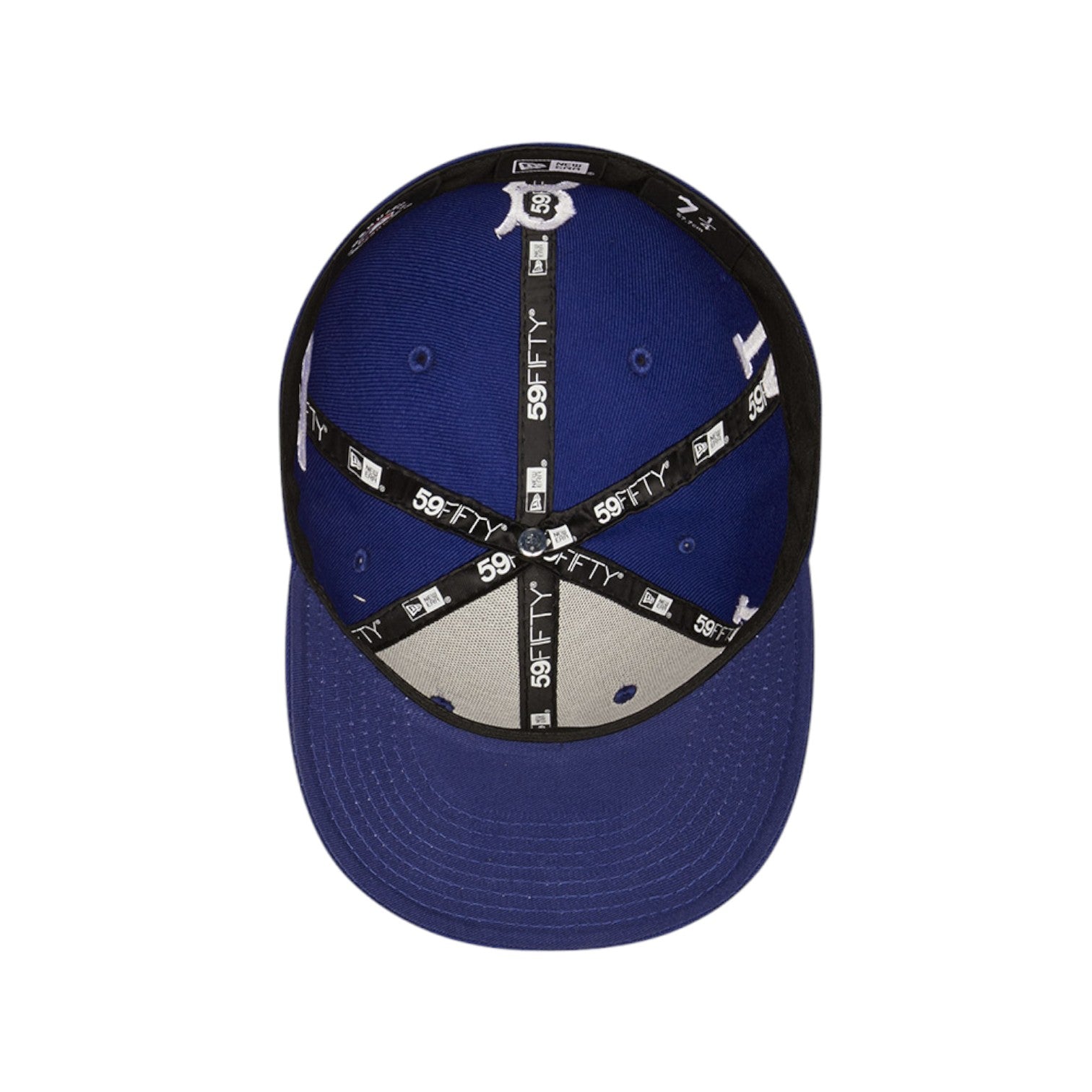 59FIFTY Low Profile LA Dodgers All Over Logo Blue