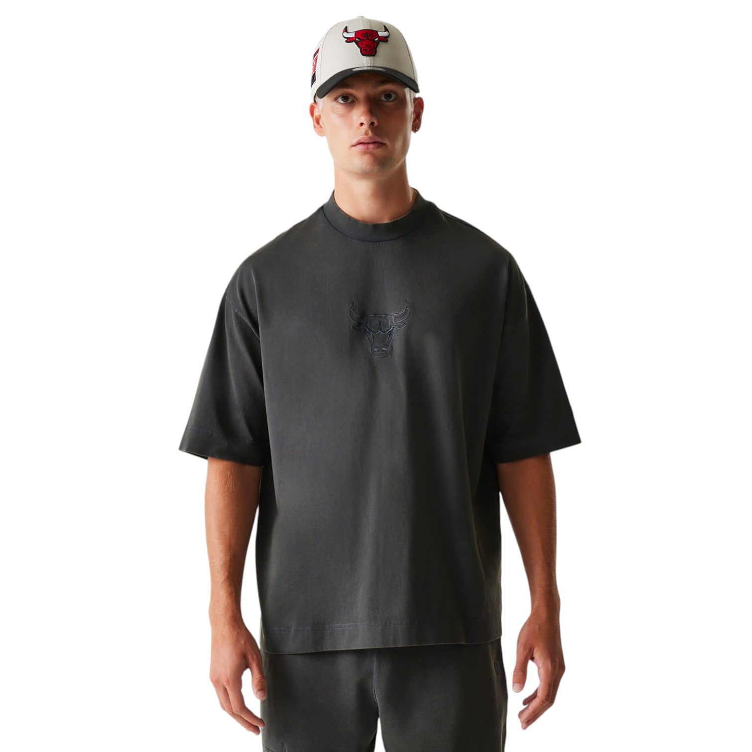 T-shirt Oversize Chicago Bulls Dark Grey
