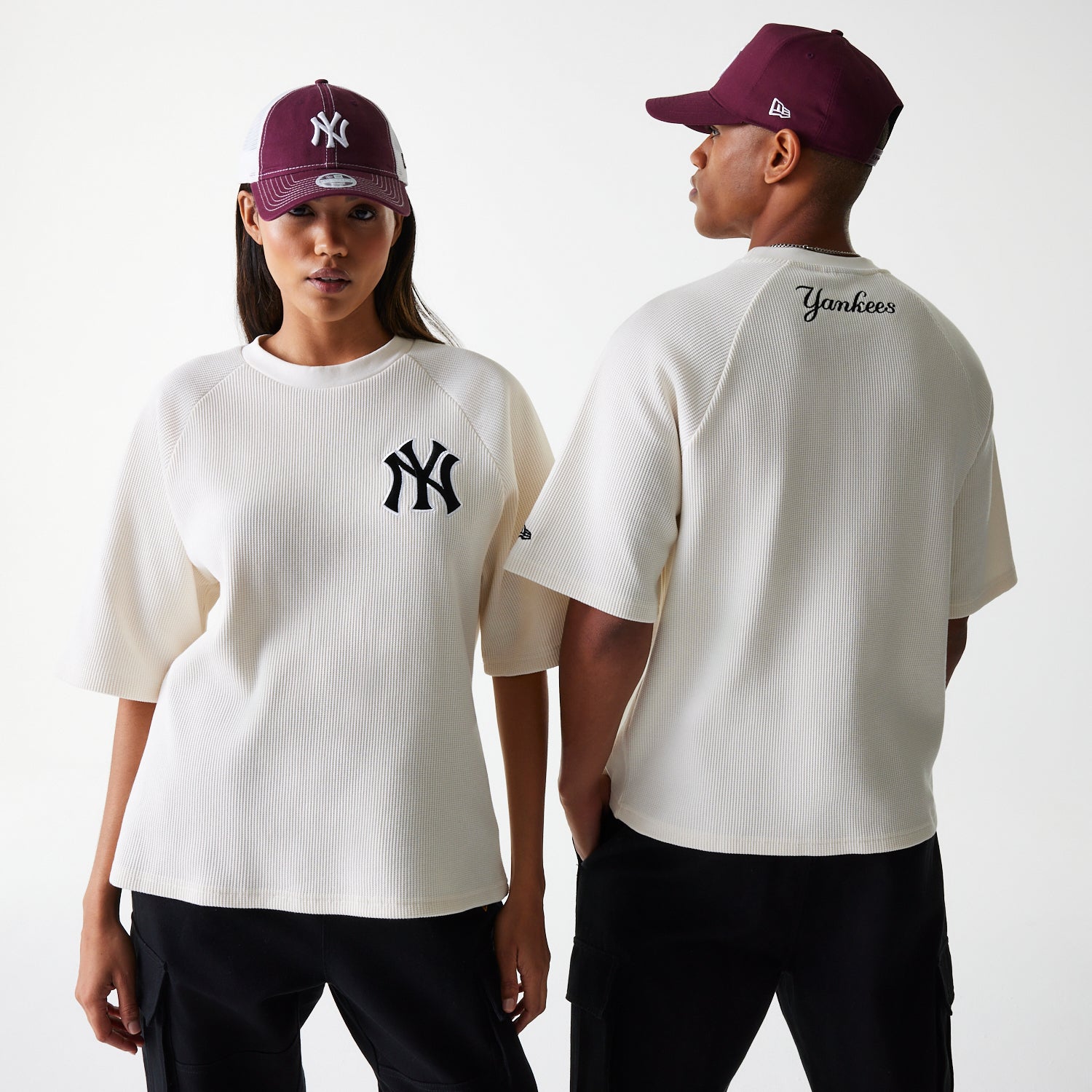 T-shirt New York Yankees Waffle Oversize