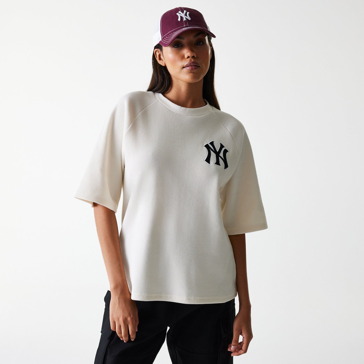 T-shirt New York Yankees Waffle Oversize