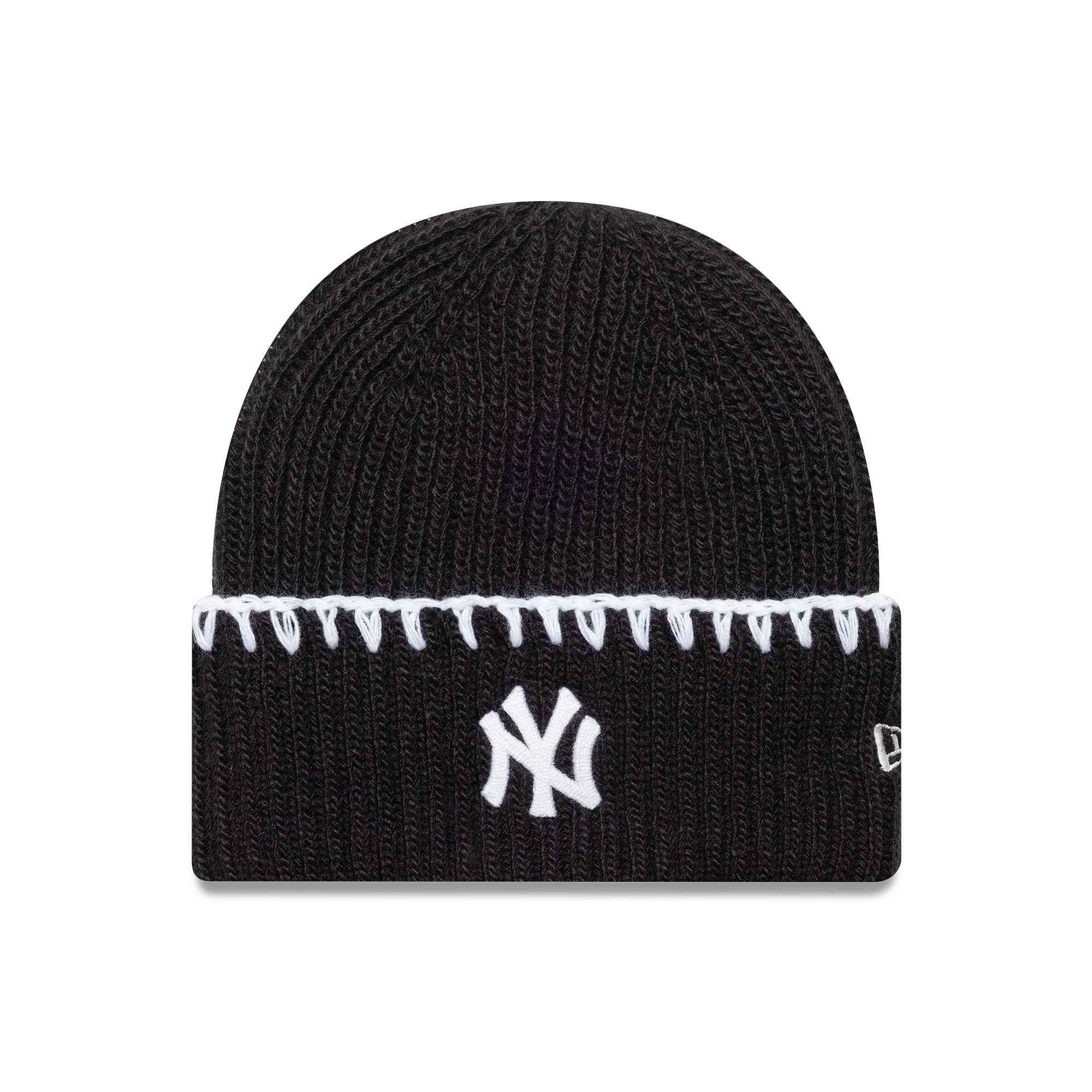 Beanie New York Yankees Black Topstit