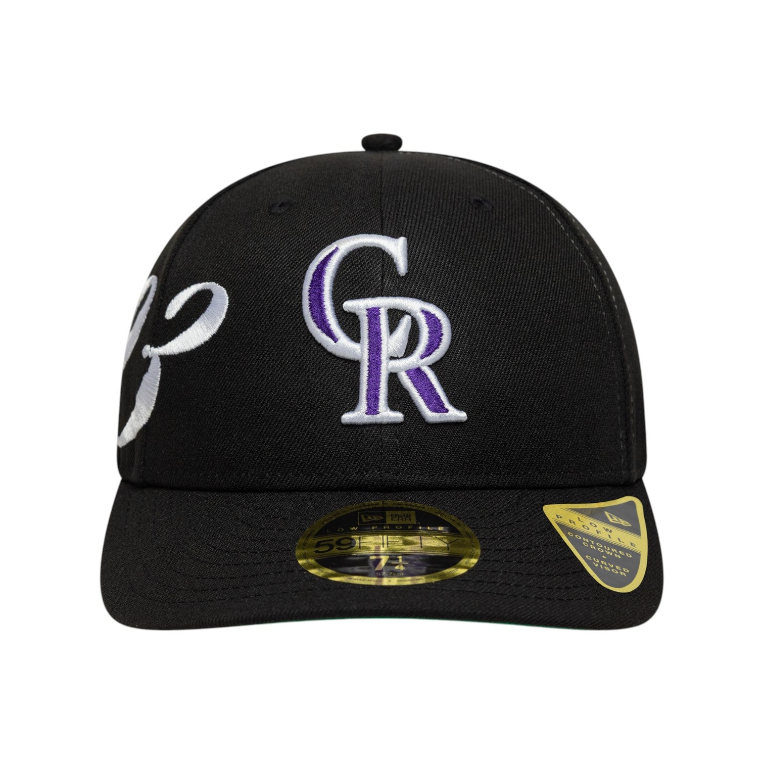 59FIFITY Fitted Low Profile Colorado Rockies MLB Est Script Black