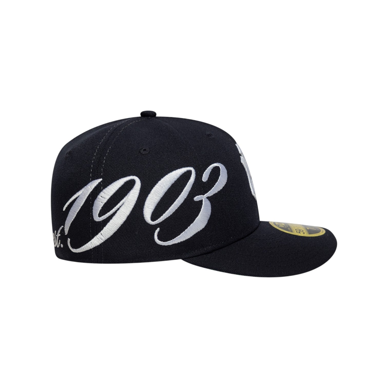 59FIFITY Fitted Low Profile New York Yankees MLB Est Script Navy