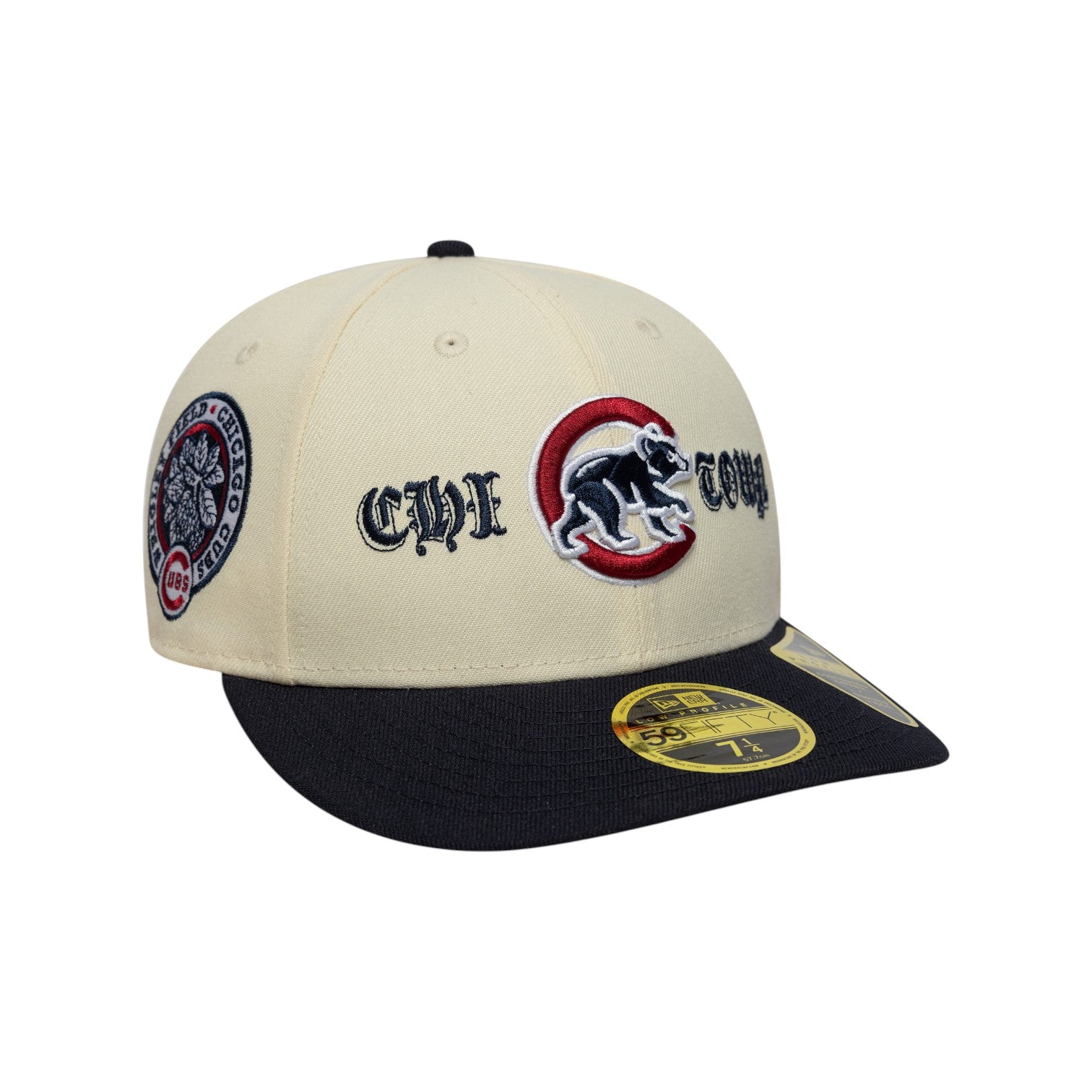 59FIFITY Fitted Low Profile Chicago Cubs MLB Cooperstown Cream