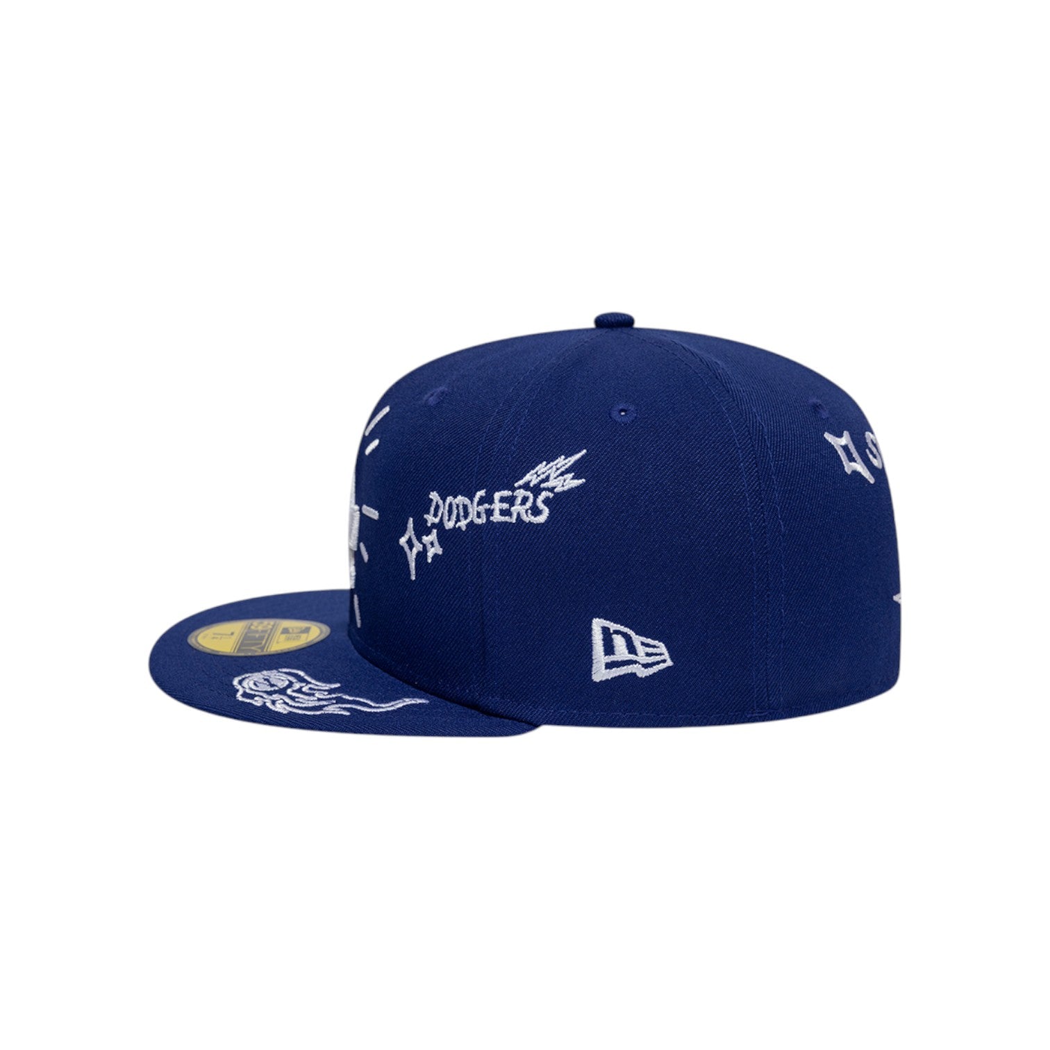59FIFTY LA Dodgers MLB Scribble Blue