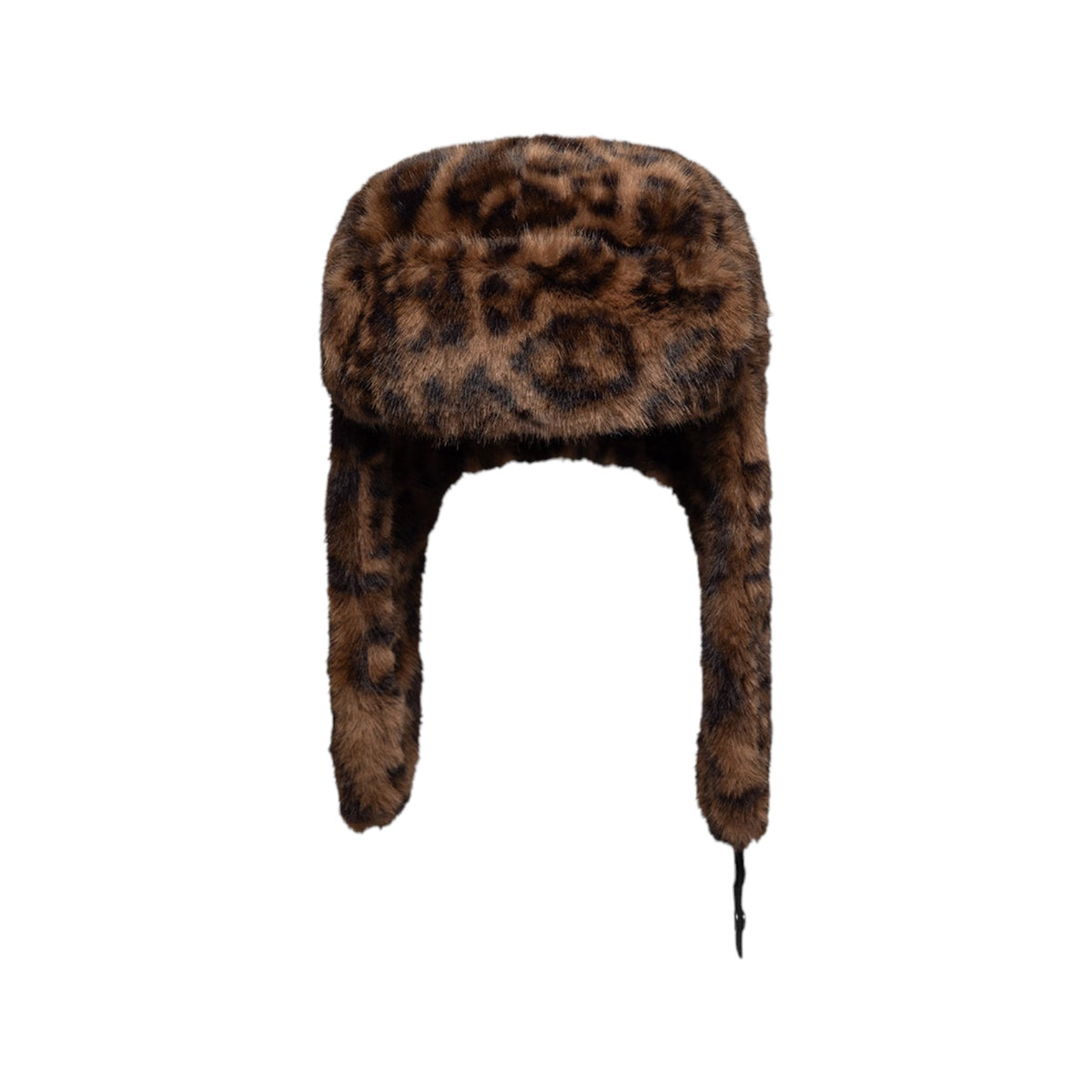Trapper Faux Fur Leopard Brown