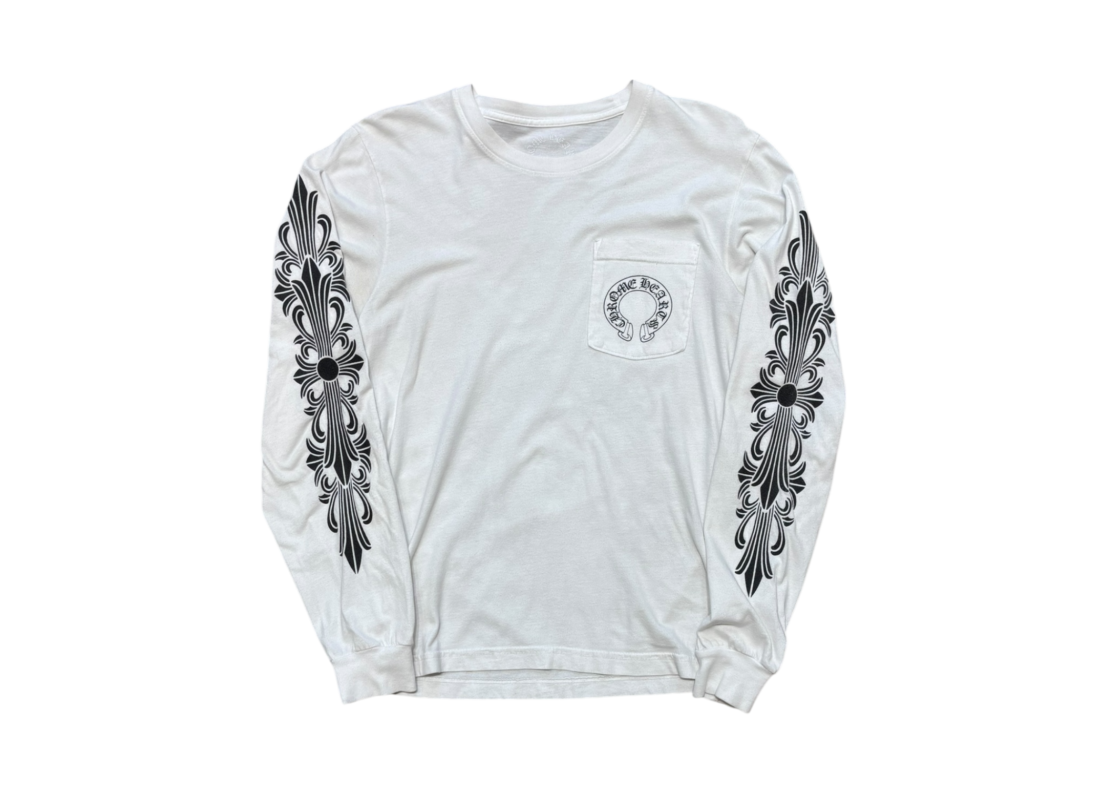Chrome Hearts Longsleeve Horseshoe White COND 8.5/10