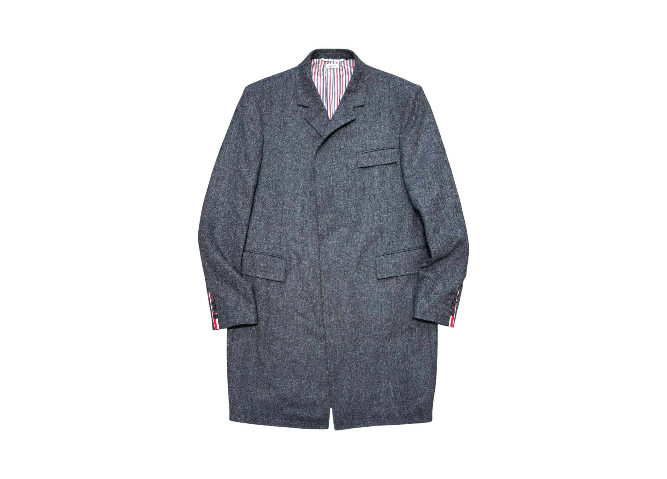 Thom Browne Coat High Armhole Chesterfield Dark Grey COND NEW