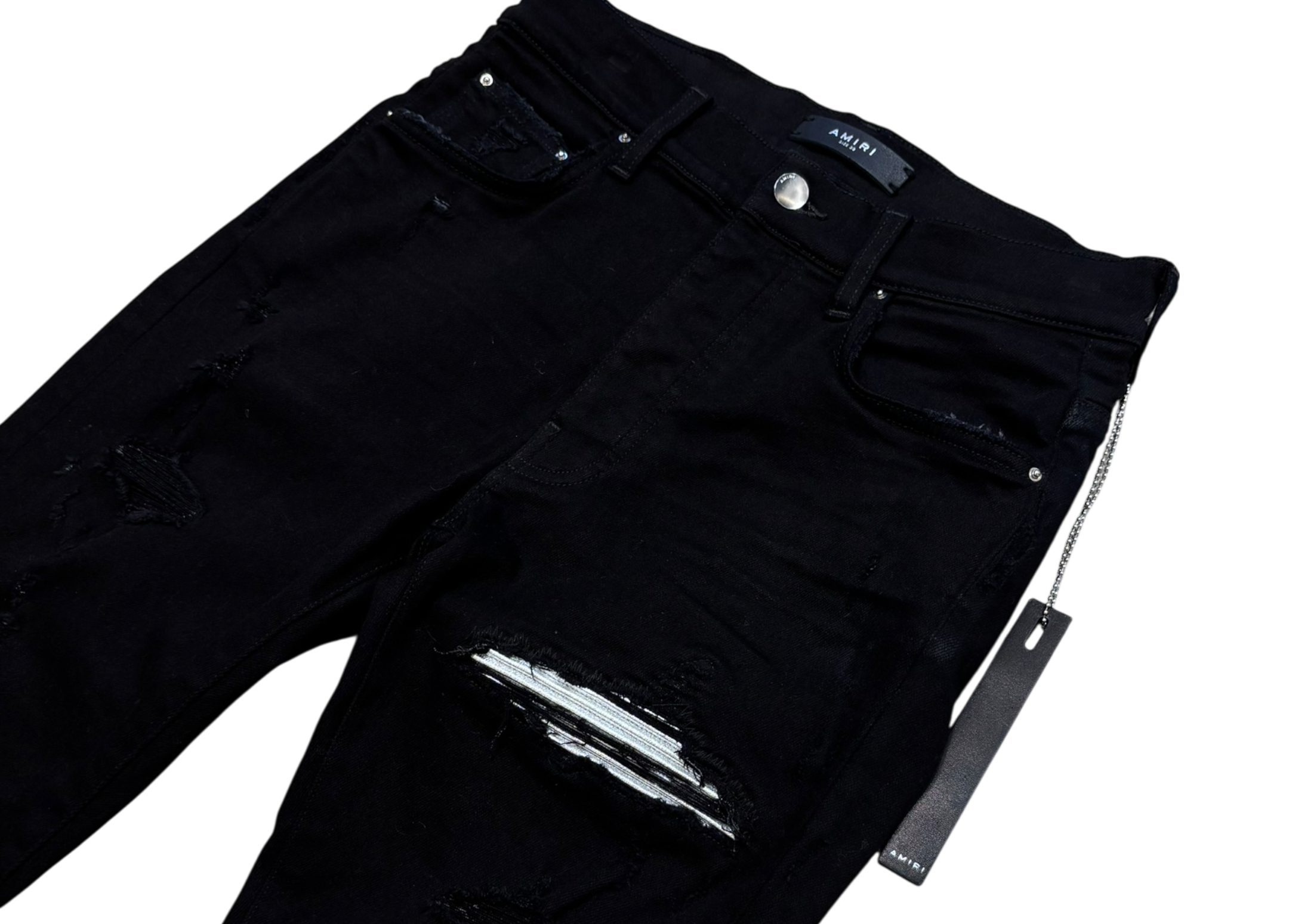 Amiri Denim Black Silver COND 9.5/10