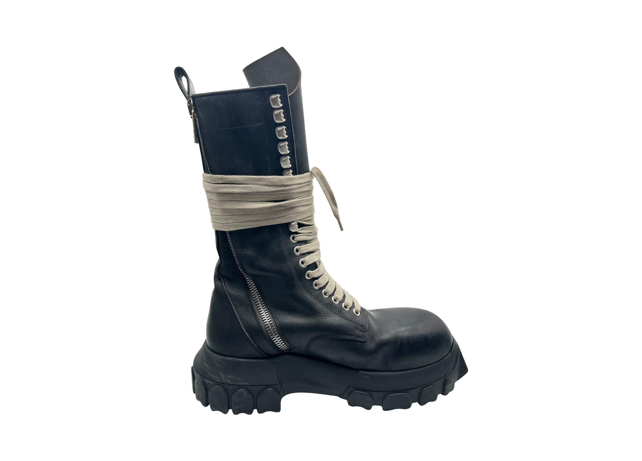Rick Owens Lace-Up Tractor Boots COND 8.8/10 (OG ALL)