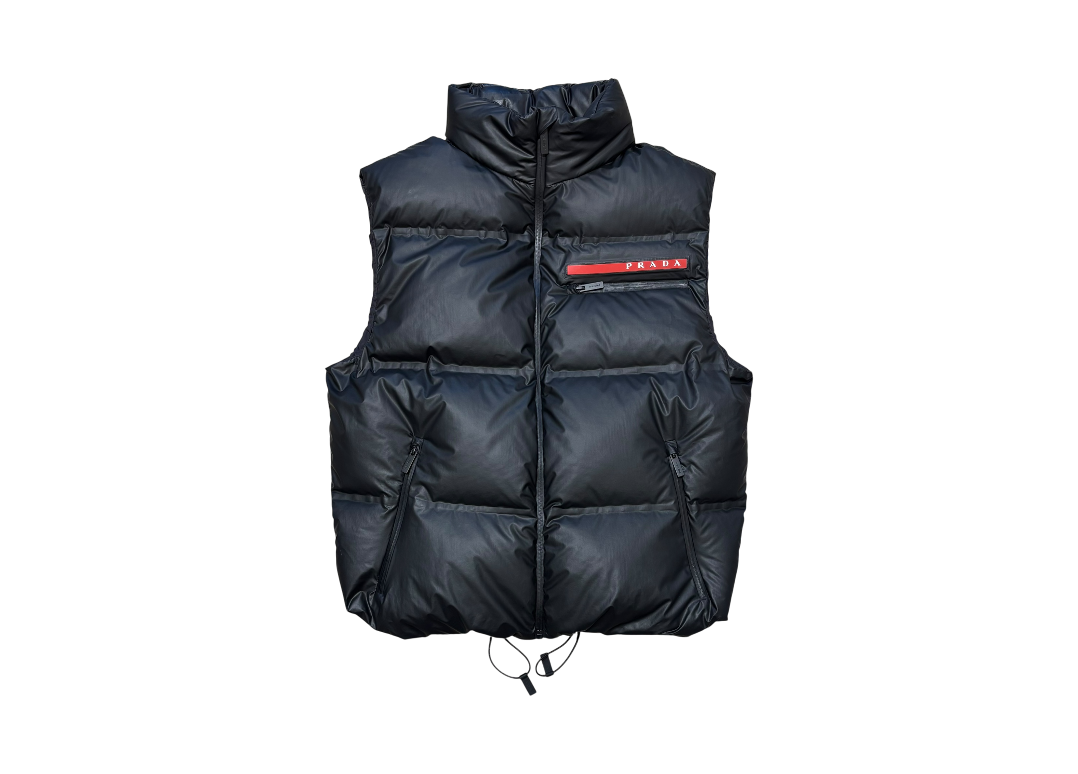Prada Gilet Puffer Re-nylon Black COND 9.5/10