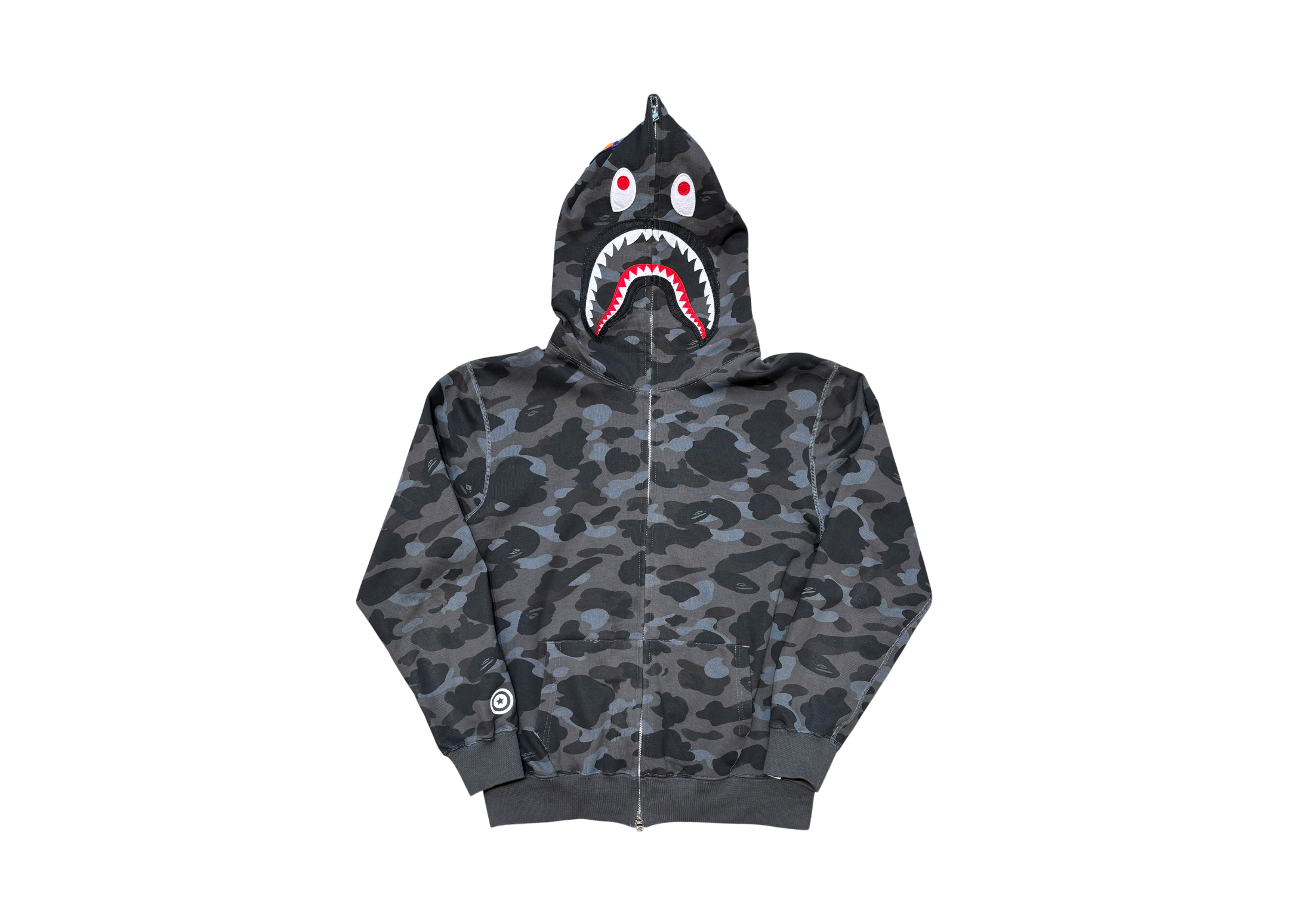Bape Hoodie Full Zip Shark Camo COND 9/10