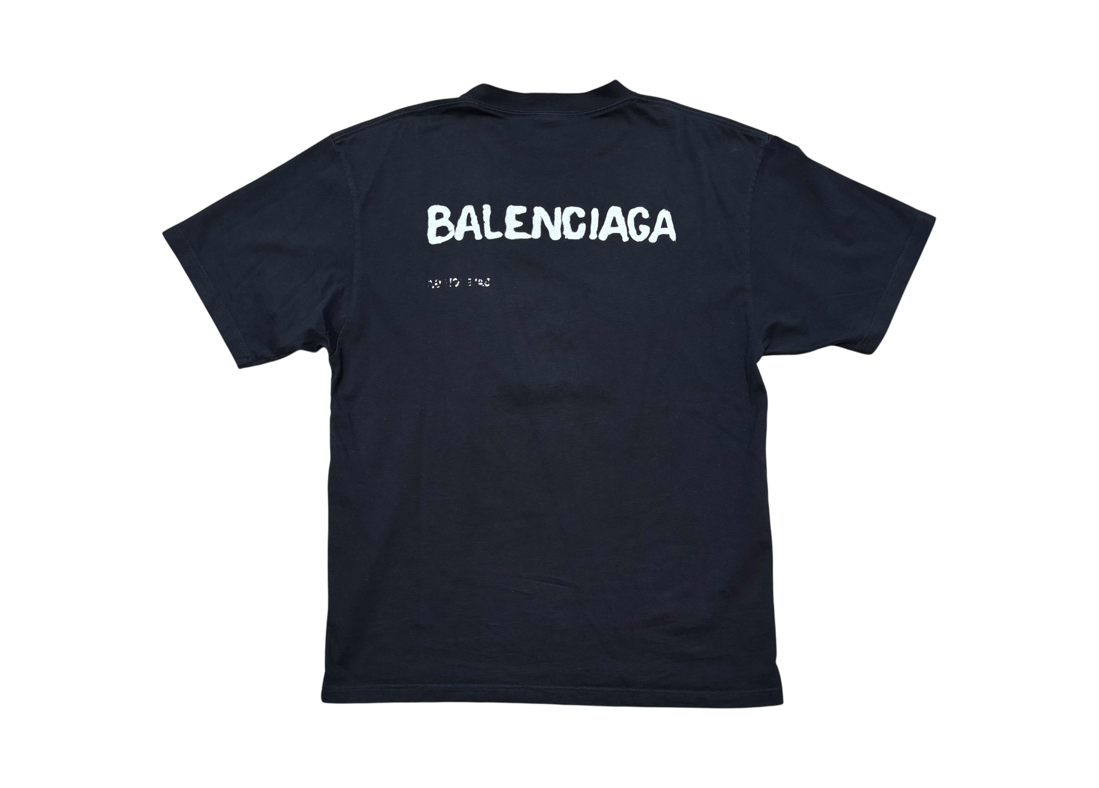 Balenciaga T-Shirt Logo Printed Black COND 9/10 (fit L)