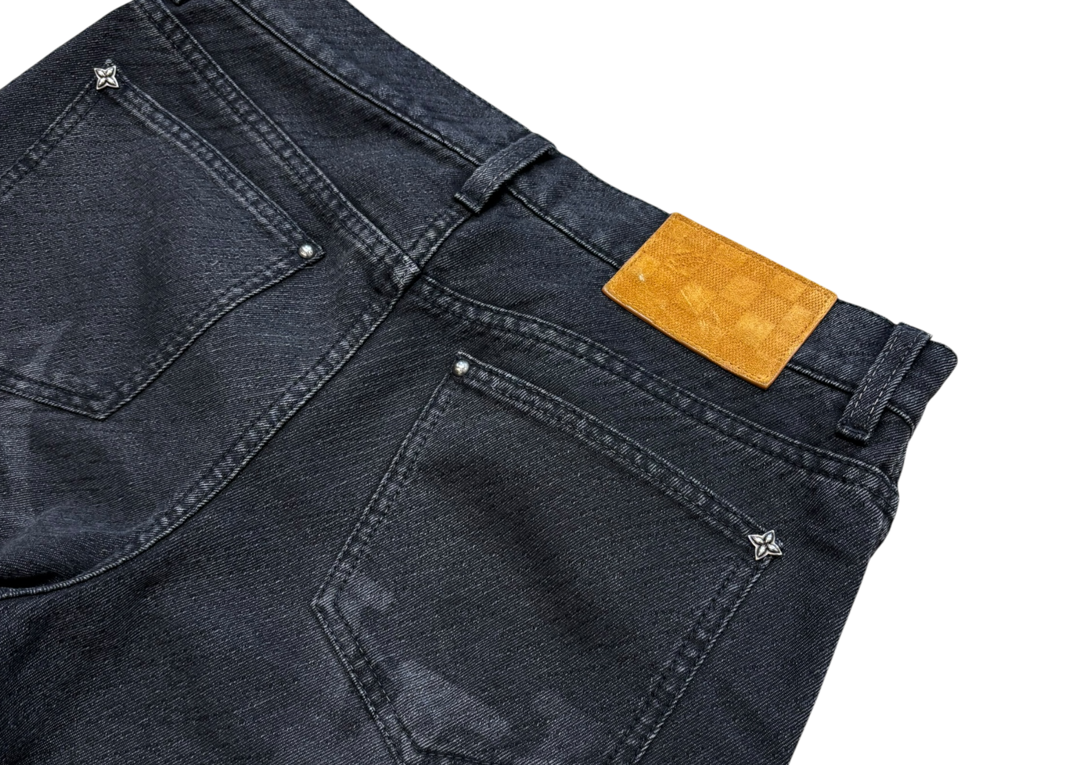 Louis Vuitton Denim Jeans Monogram Black COND 9.5/10
