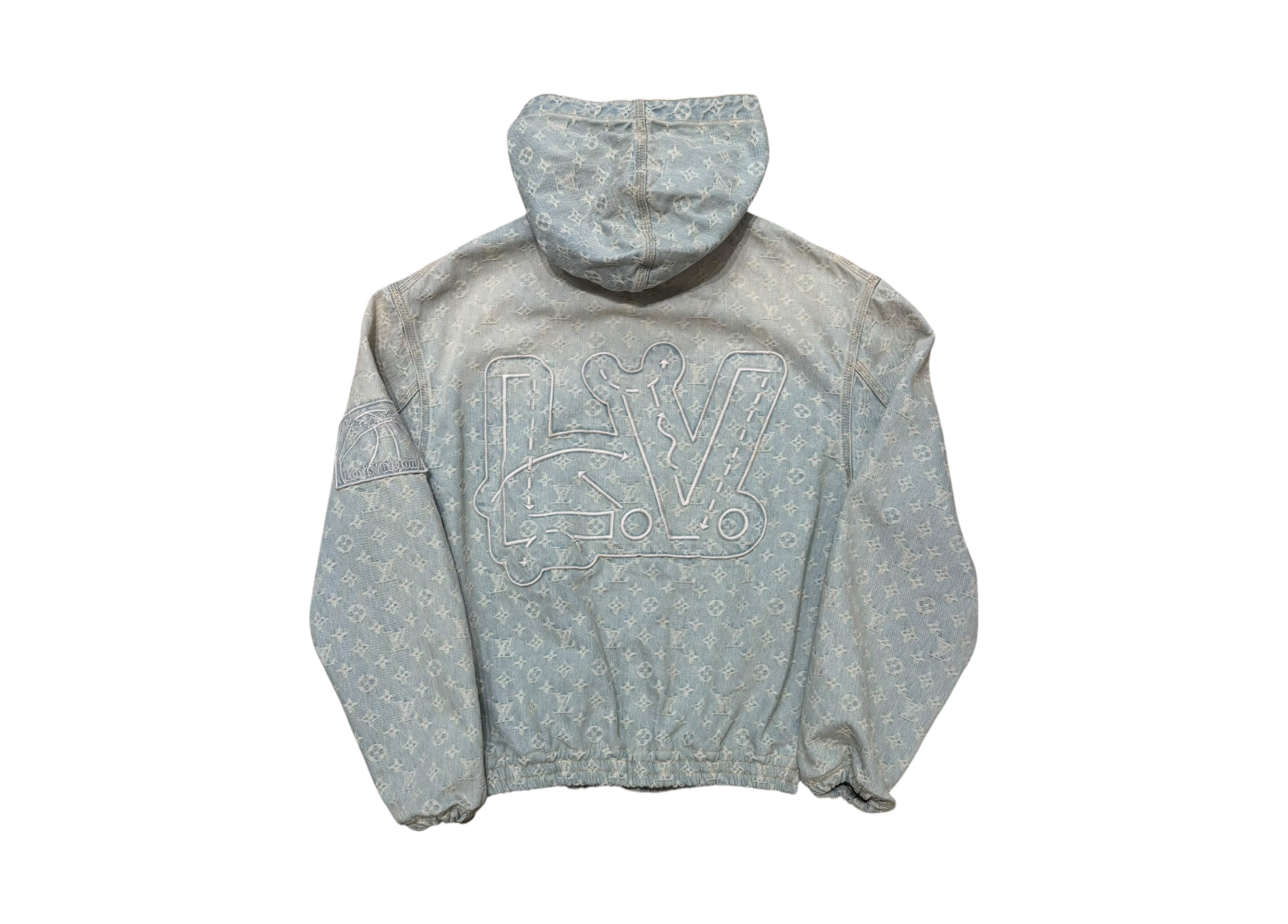 Louis Vuitton Denim Zip Hoodie Monogram NBA COND 9/10