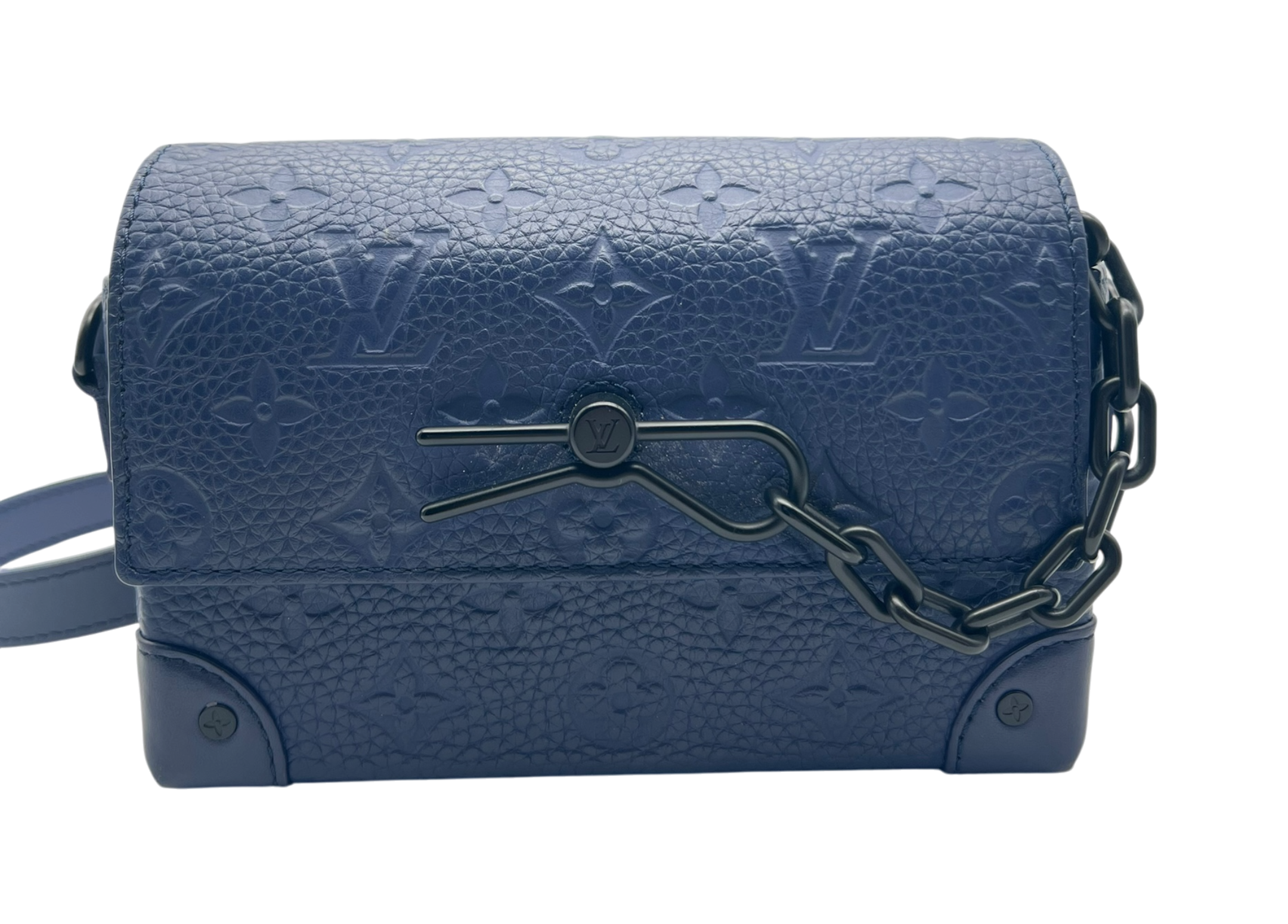 Louis Vuitton Steamer Wearable Wallet Monogram Leather Navy COND 9/10 (OG ALL)