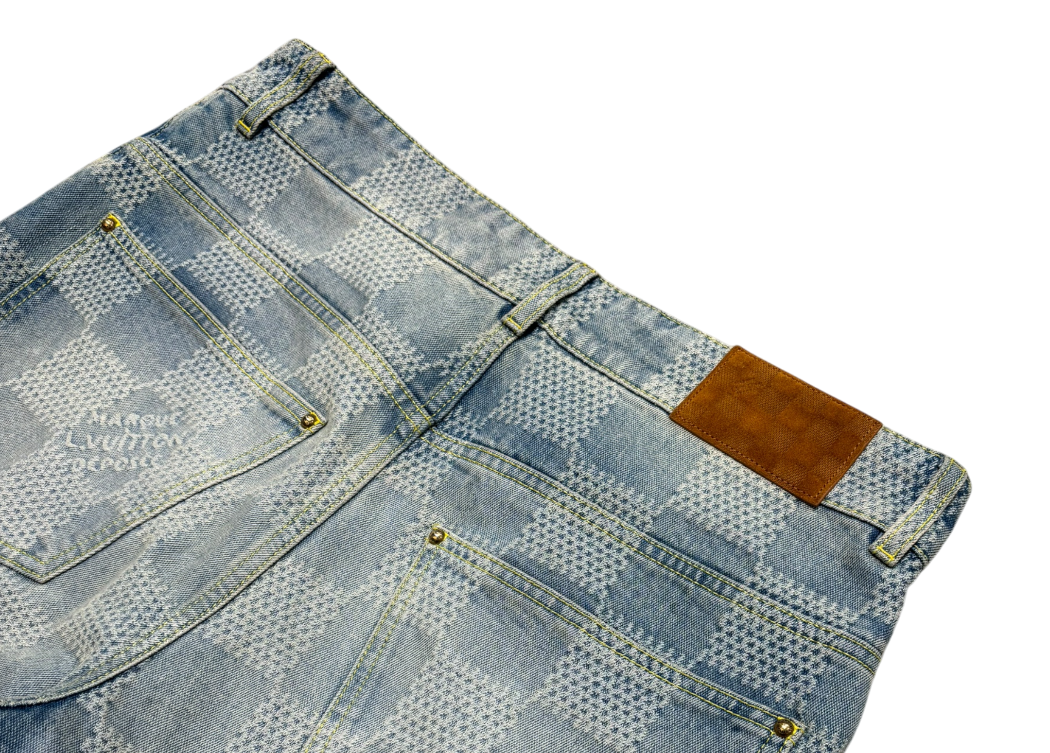 Louis Vuitton Denim Jeans Damier COND 9.5/10