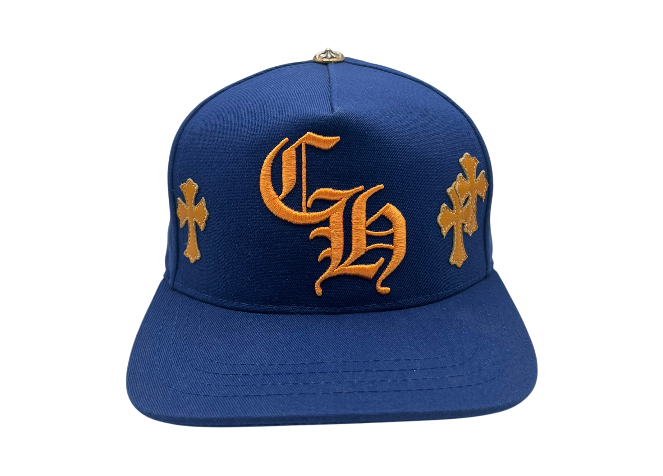 Chrome Hearts Cap Blue Cross Patch Yellow COND 9/10