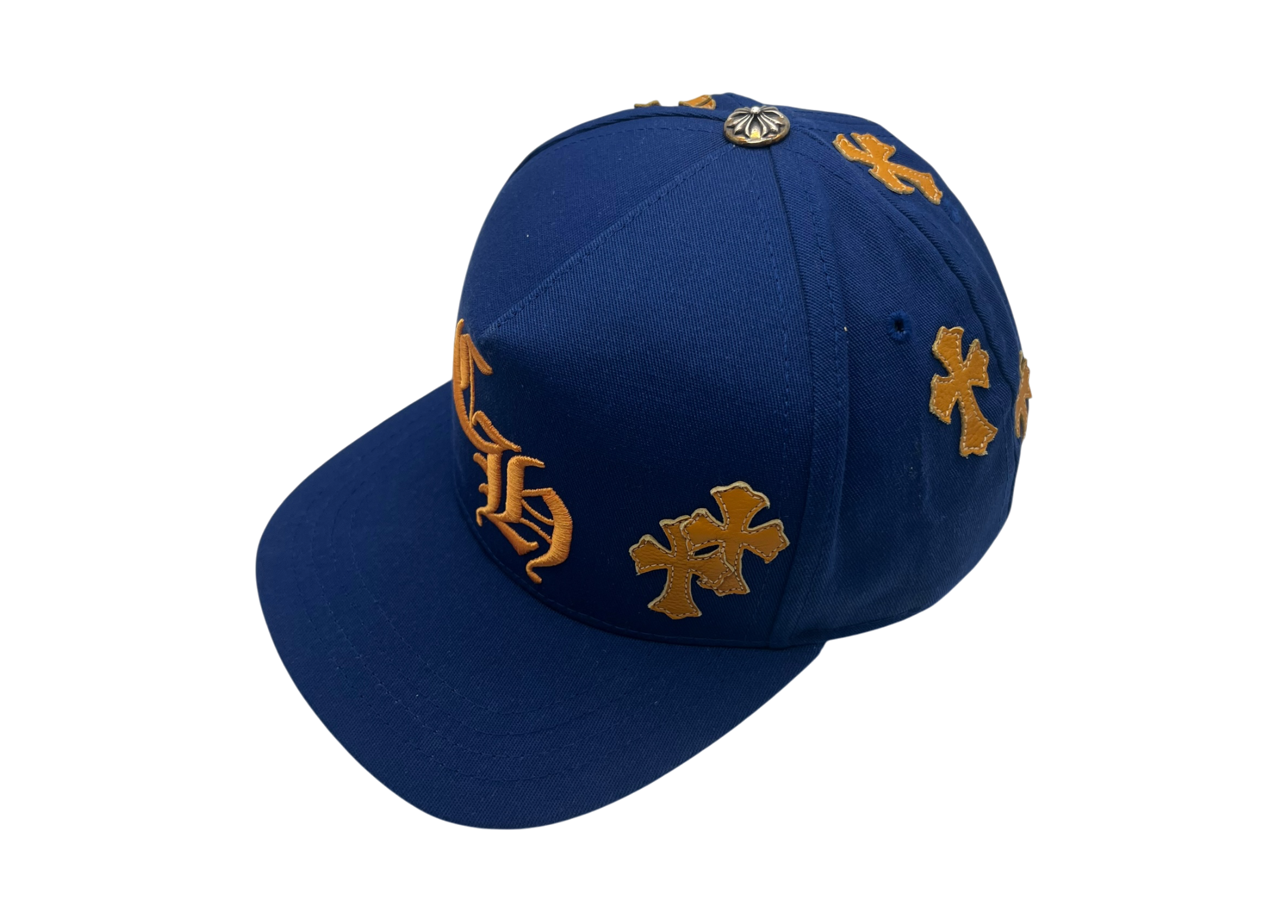 Chrome Hearts Cap Blue Cross Patch Yellow COND 9/10