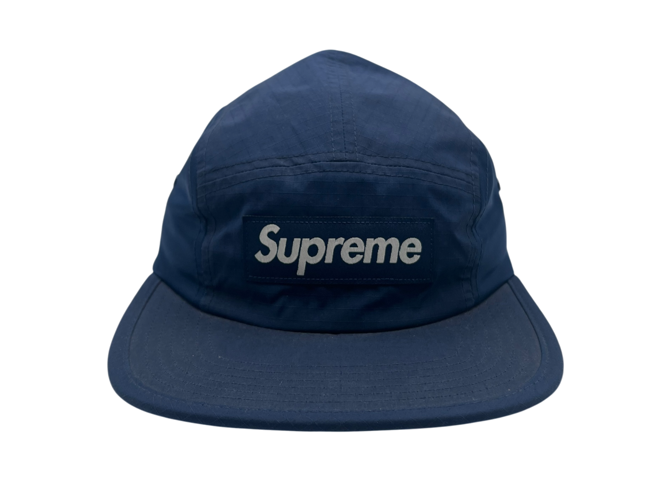 Supreme Camp Cap 5 Panel Ripstop Navy COND NEW