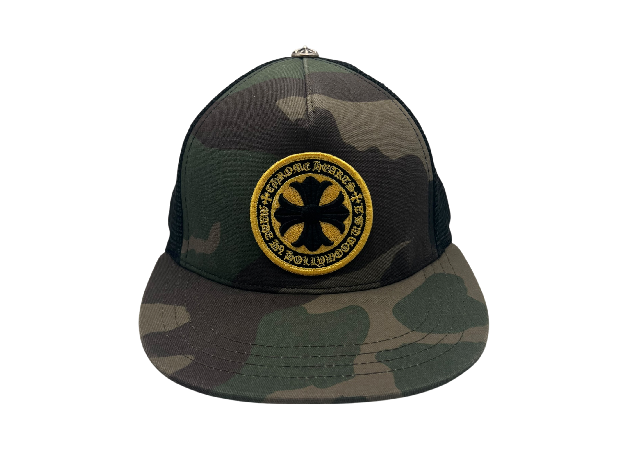 Chrome Hearts Trucker Hat Camo Plus Cross Seal Stamp COND 9/10