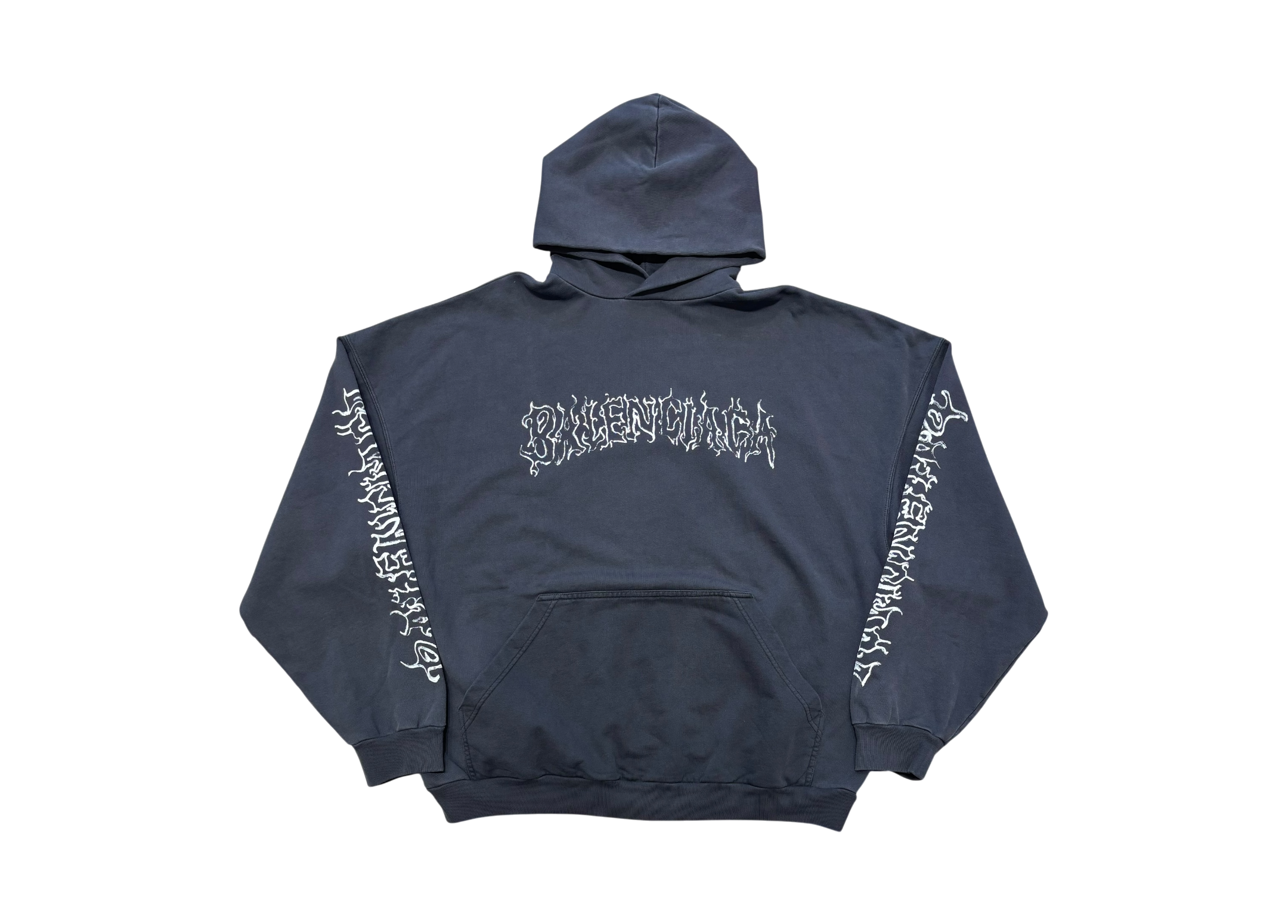 Balenciaga Hoodie DIY Metal Outline Oversize COND NEW