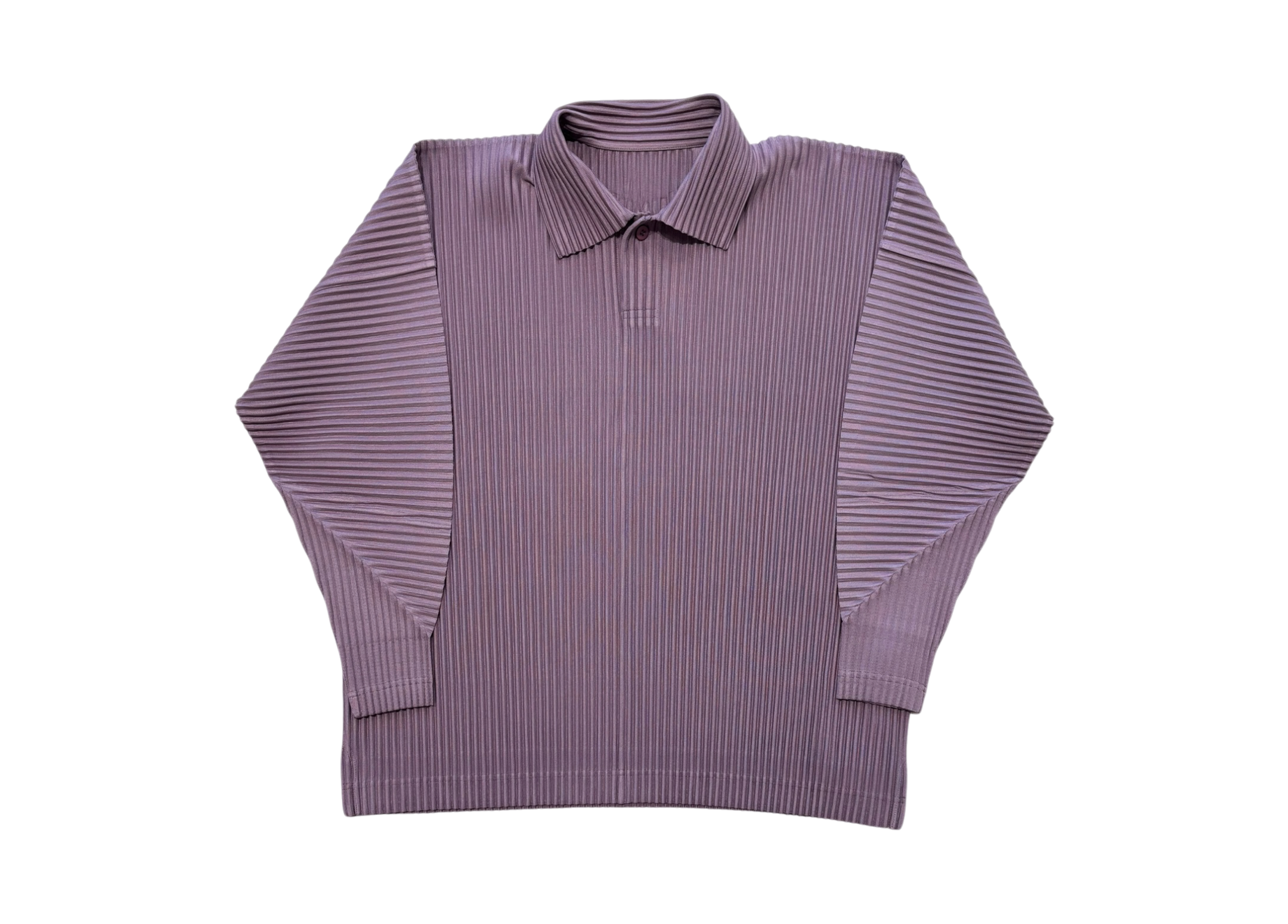 Issey Miyake Polo Shirt Longsleeve Bordeaux COND NEW