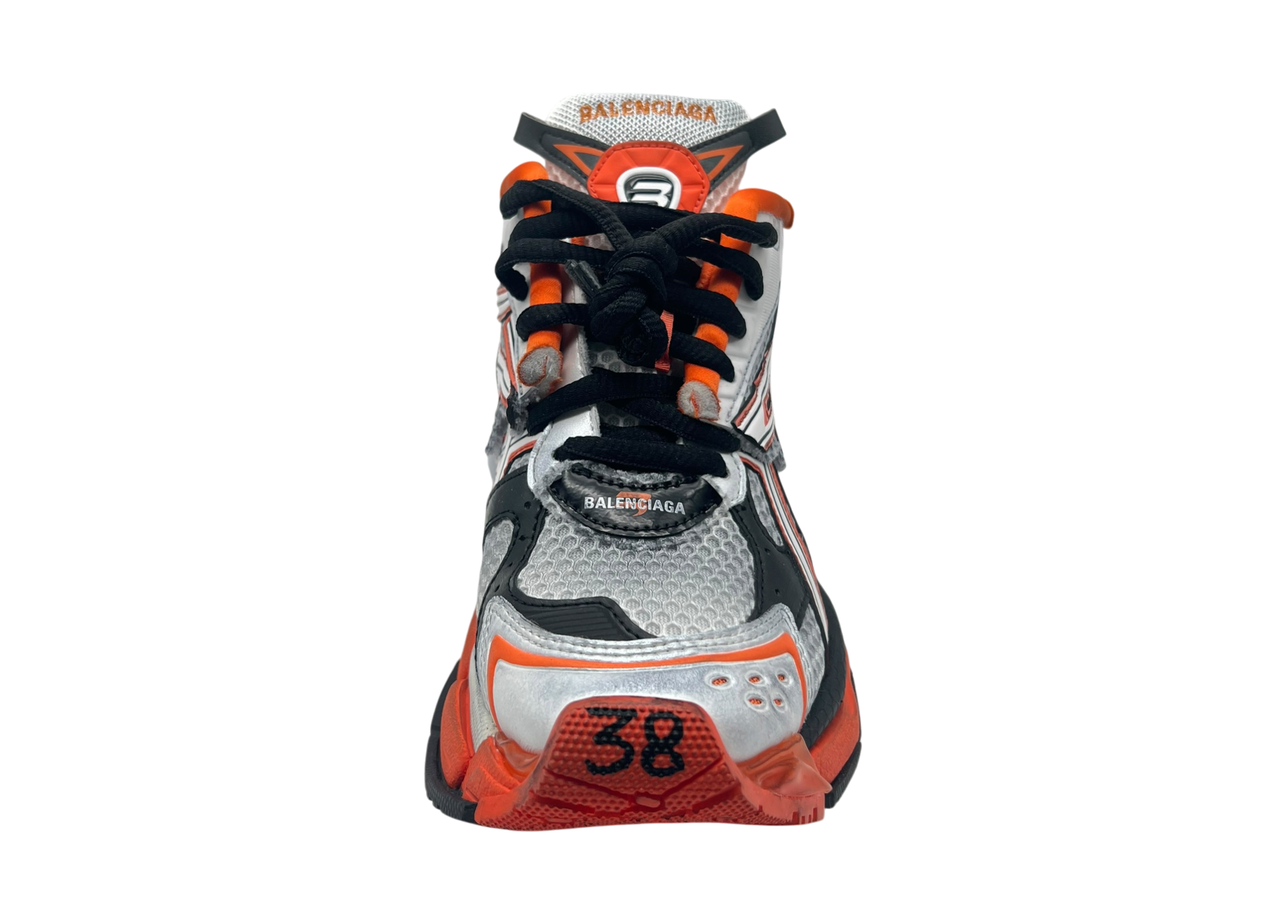 Balenciaga Runner White Orange COND NEW (OG ALL)