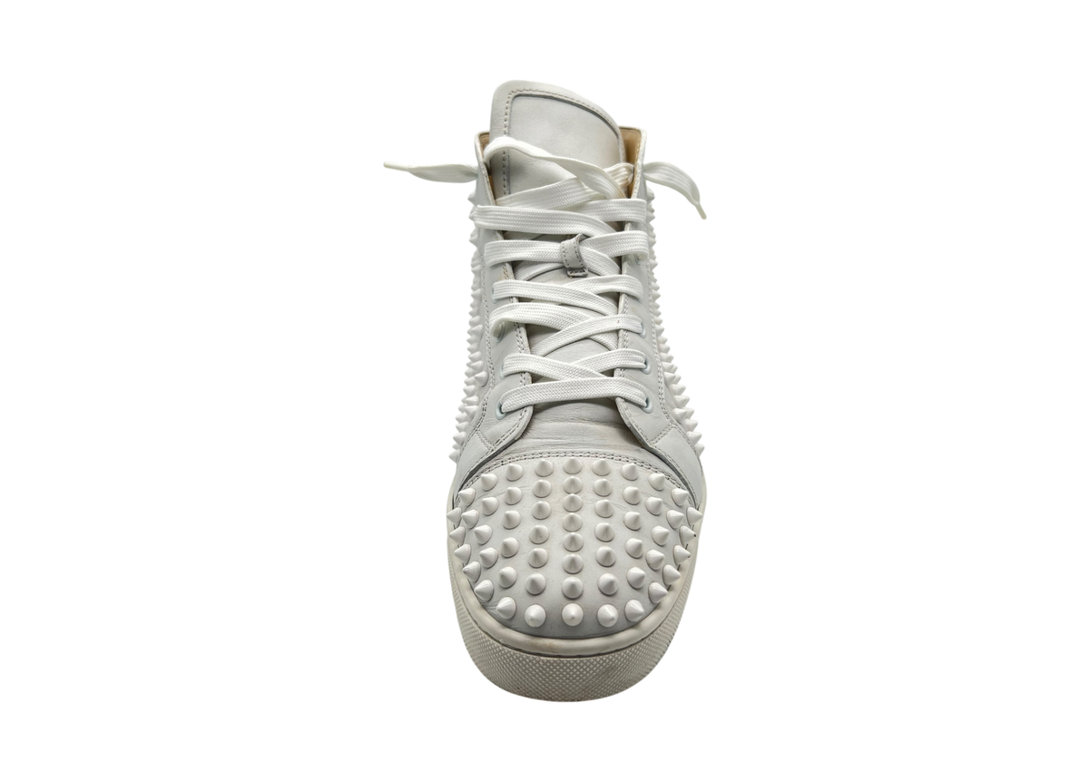 Christian Louboutin Spike High White COND 9/10 (NO BOX)