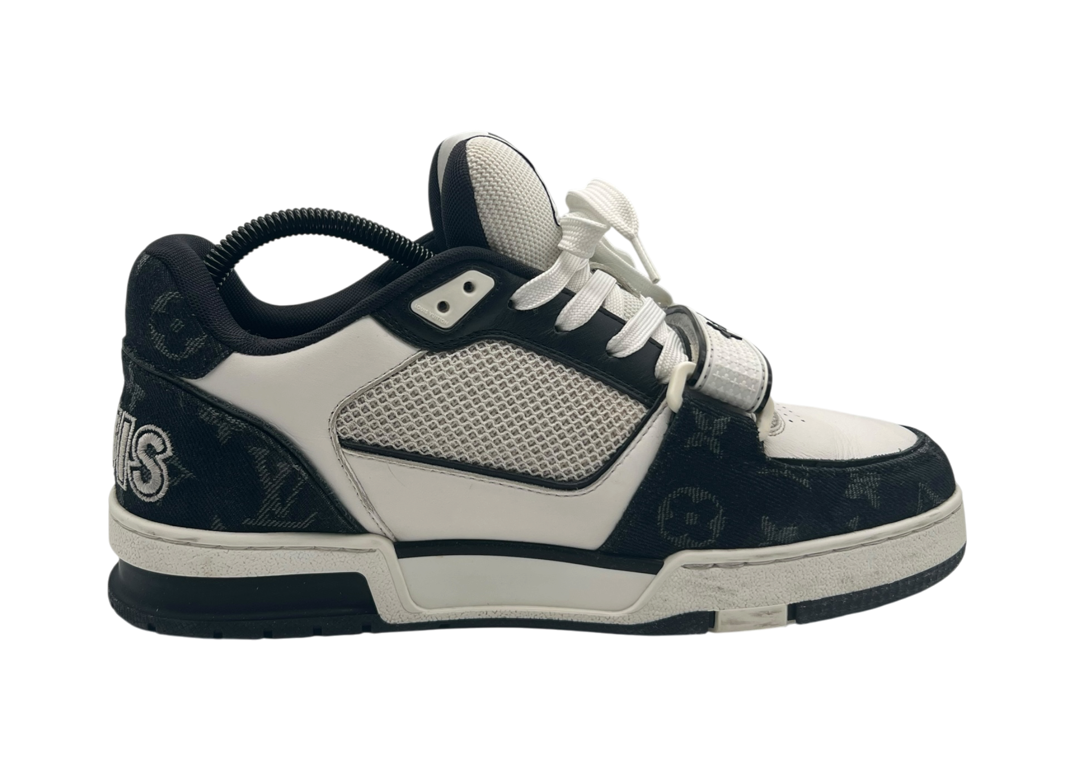 Louis Vuitton Trainer Black Denim Strap COND 9/10 (NO BOX)