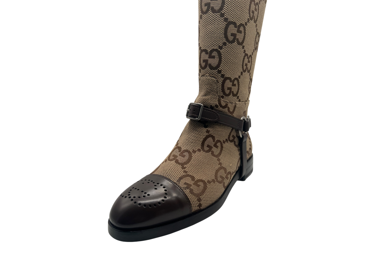 Gucci Knee-High Canvas GG Jumbo COND NEW (OG ALL)