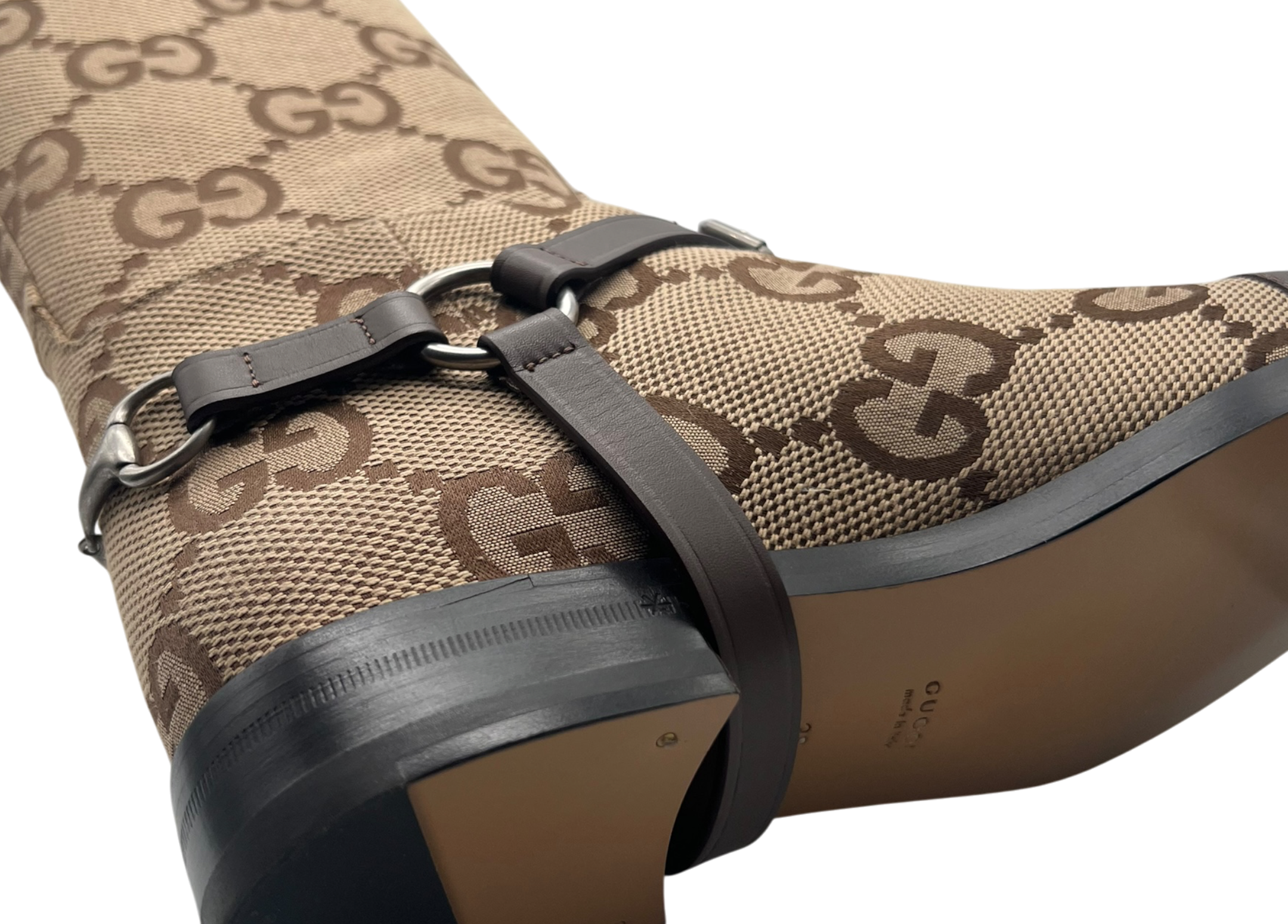 Gucci Knee-High Canvas GG Jumbo COND NEW (OG ALL)