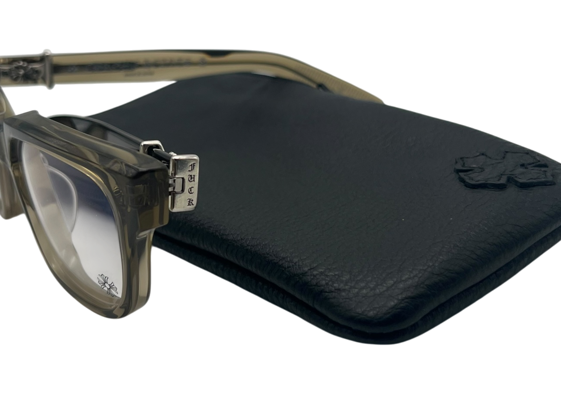 Chrome Hearts Glasses Vagillionaire II Olive COND NEW