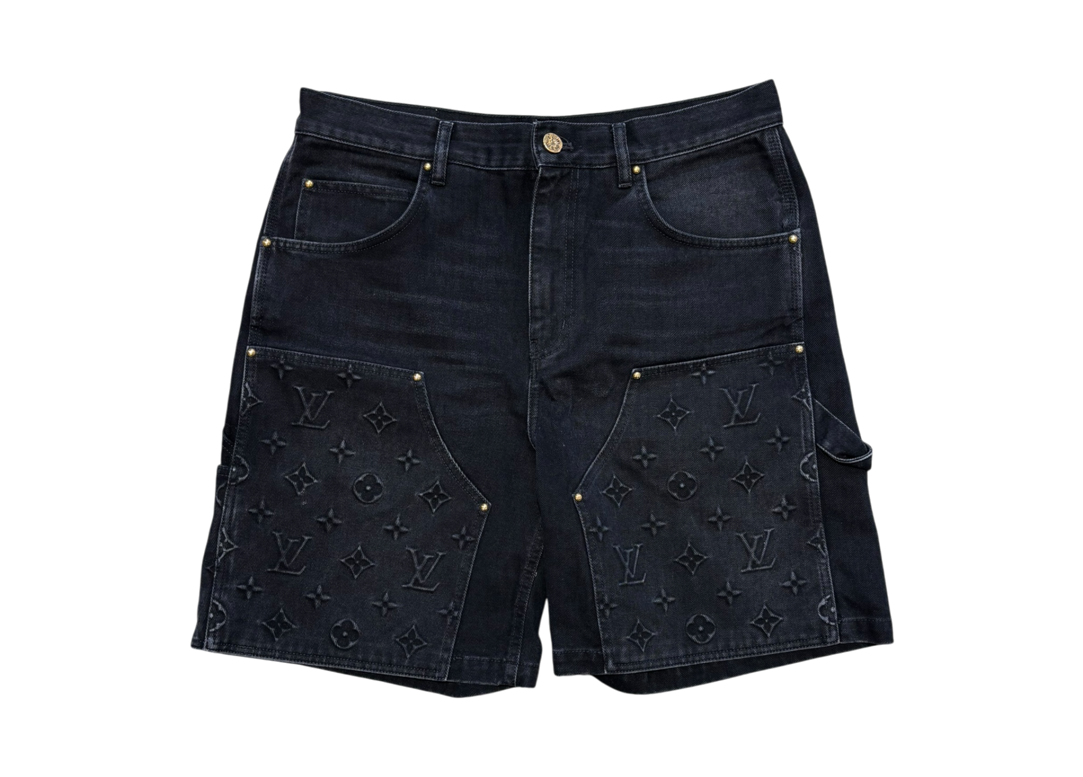 Louis Vuitton Shorts Denim Monogram Workwear COND 9.5/10