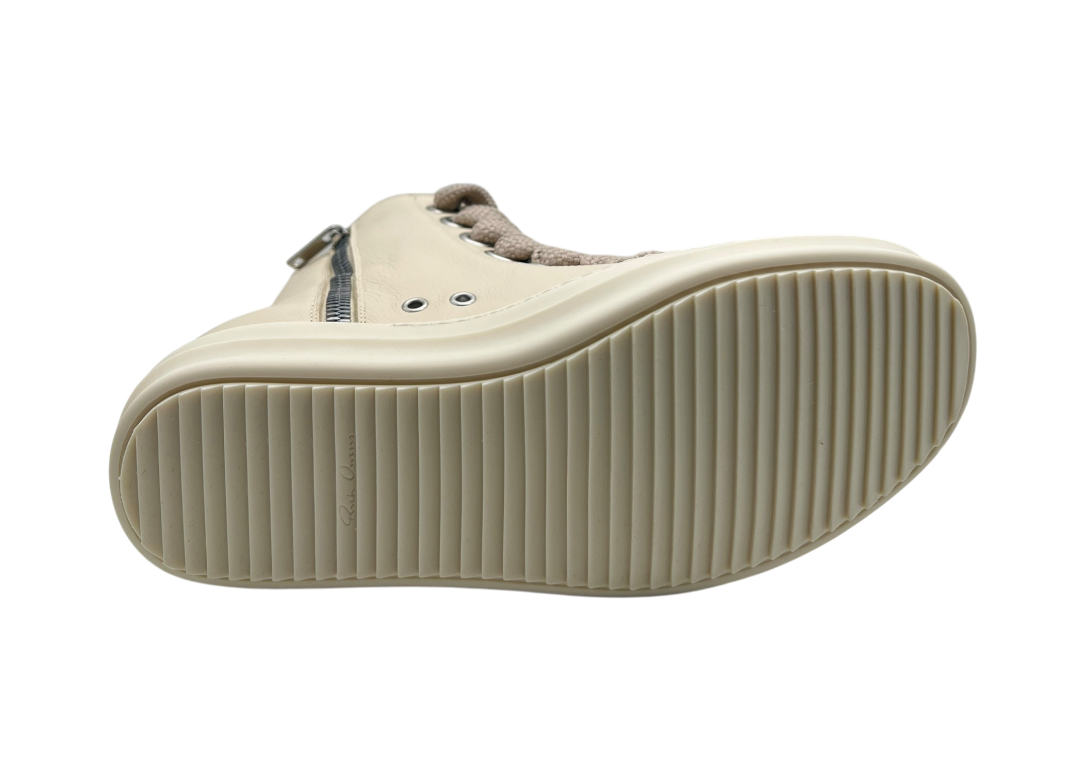 Rick Owens Ramones High Jumbo Leather Total White COND NEW