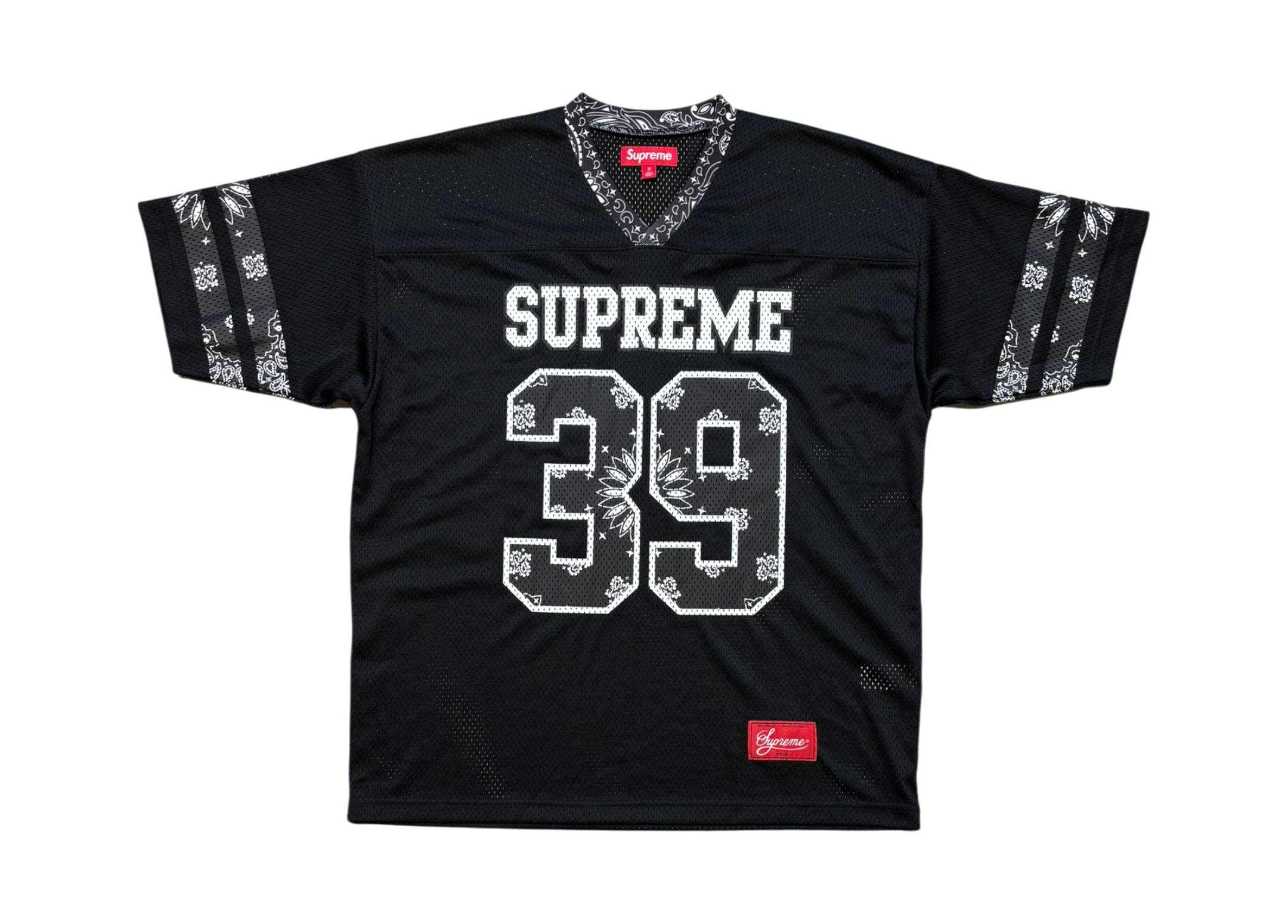 Supreme Jersey Football Bandana Black COND 9.5/10