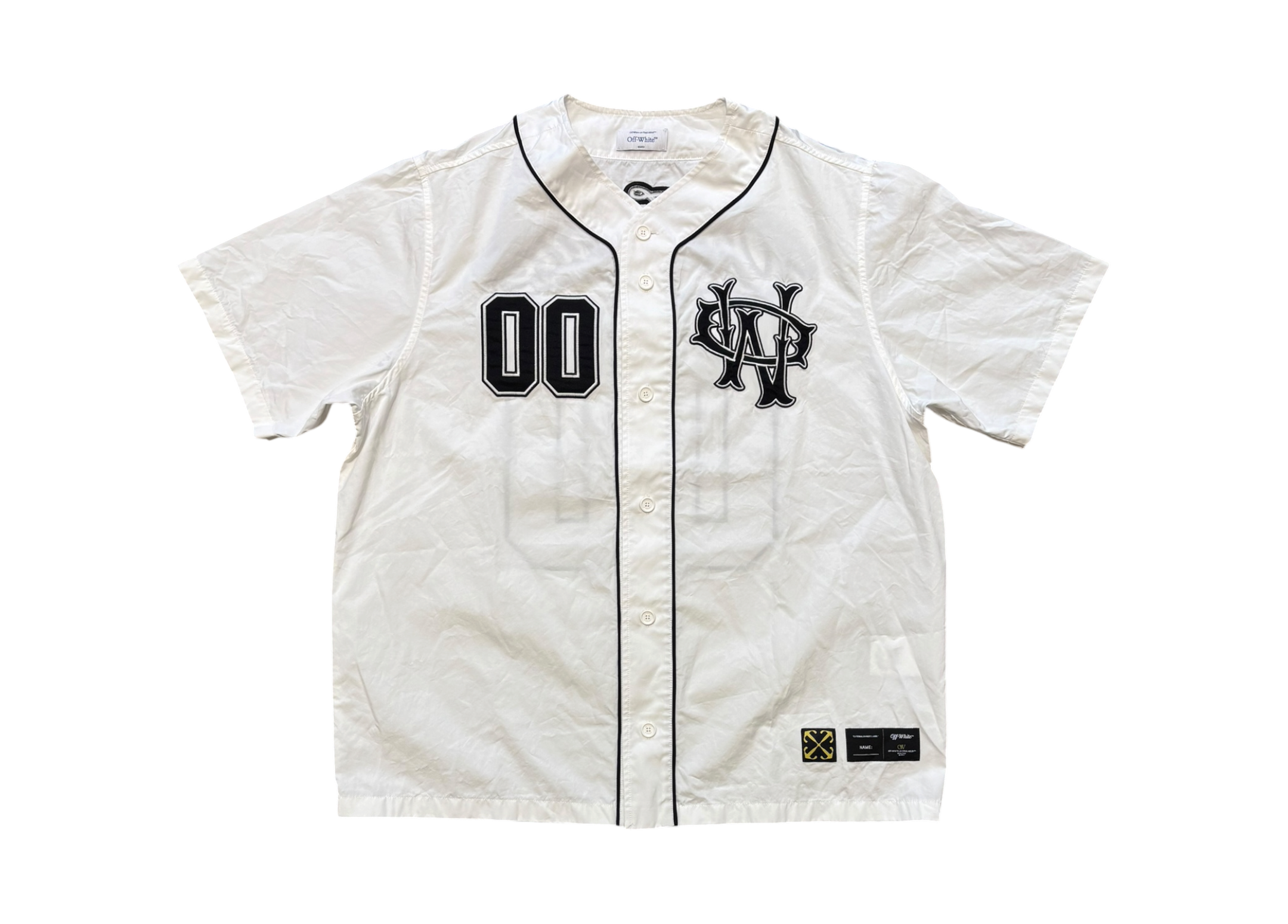 Off-White Shirt Baseball 00 White COND 9/10
