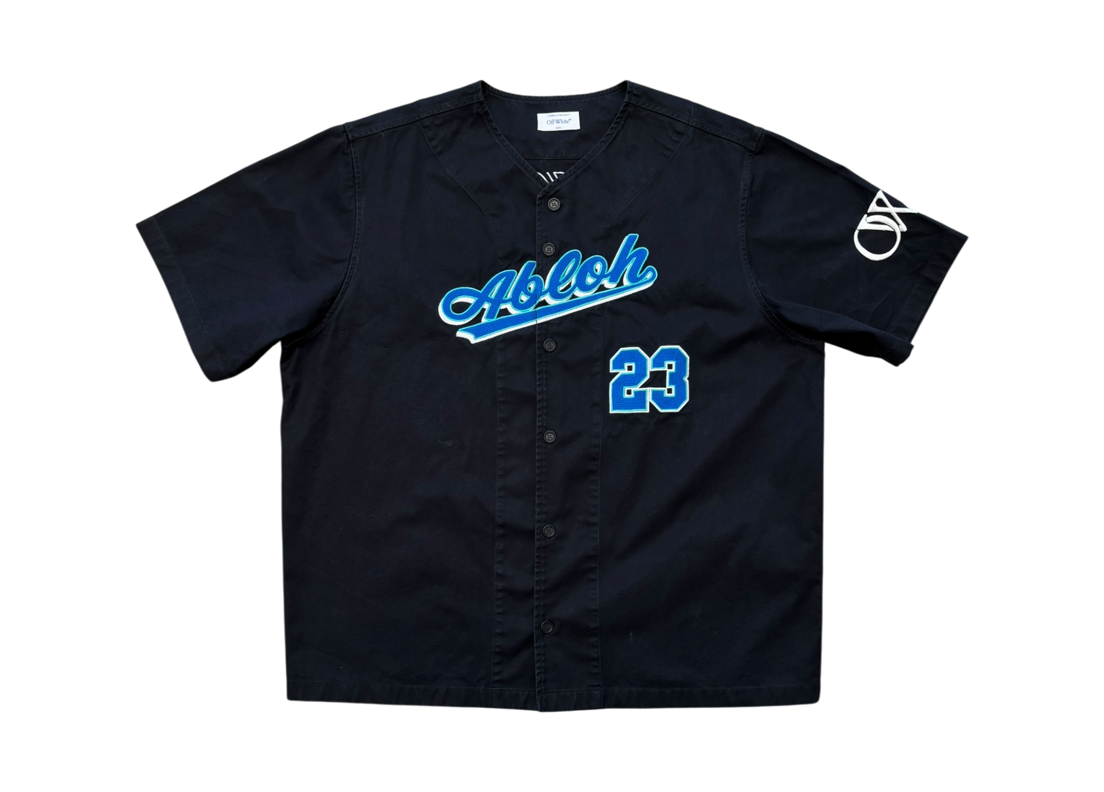Off-White Baseball Shirt Abloh 23 COND 8.8/10