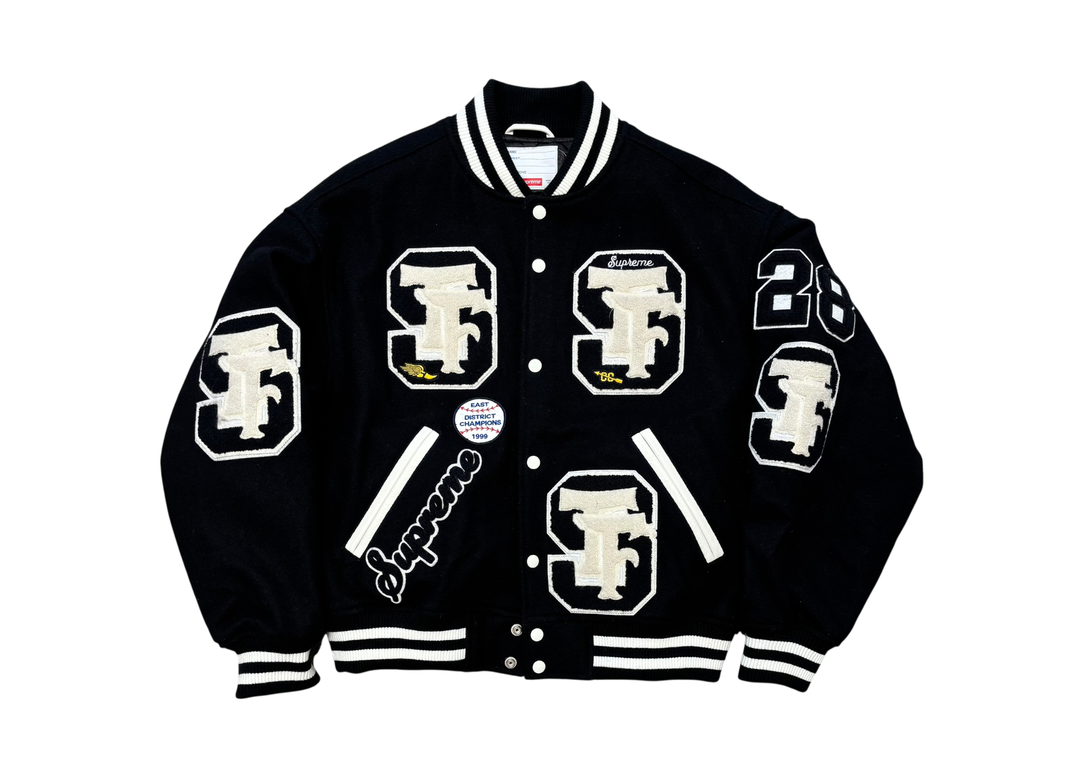Supreme Varsity Jacket Drill Team Black COND NEW