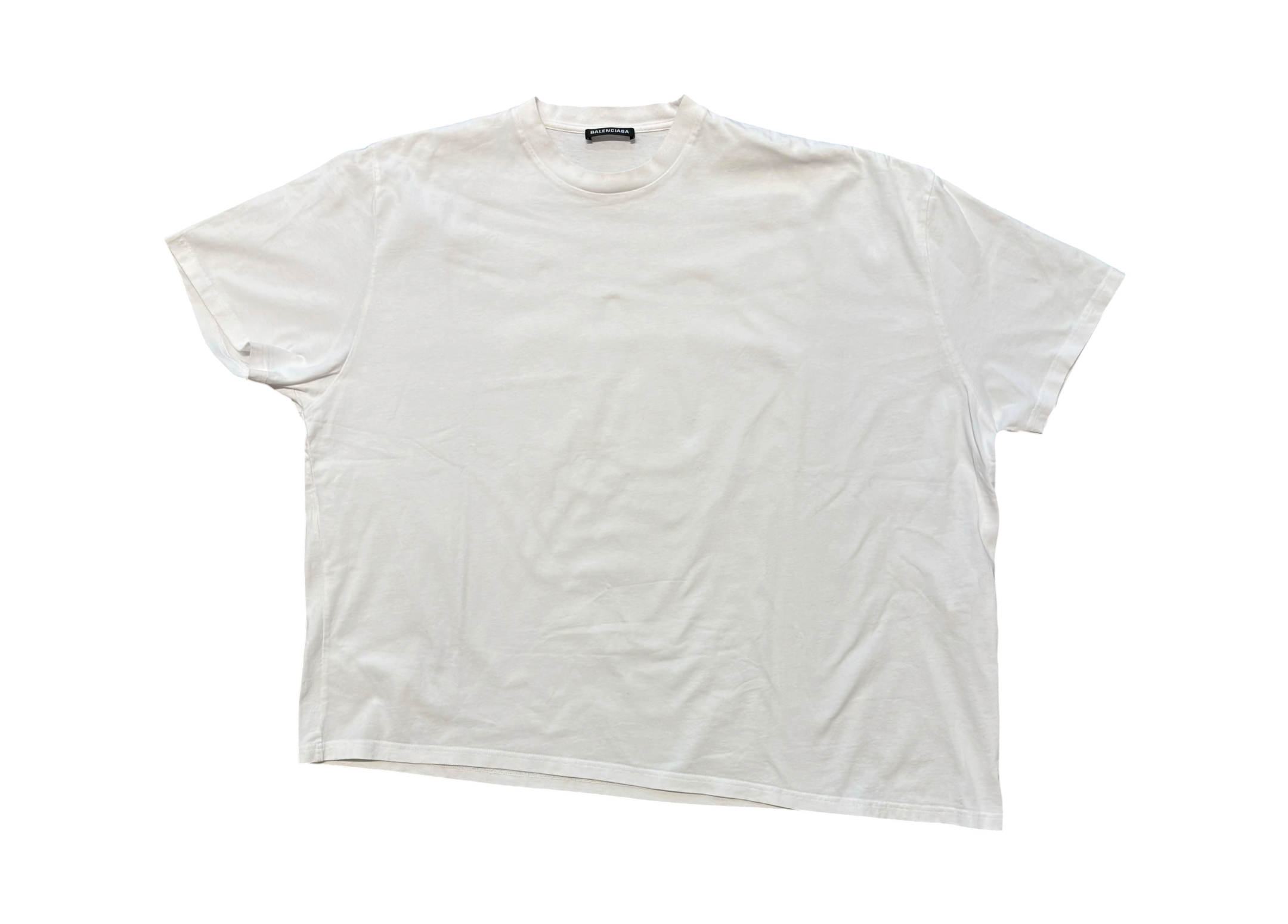 Balenciaga T-shirt Asymmetric Cut White COND 9/10 (fit XL)