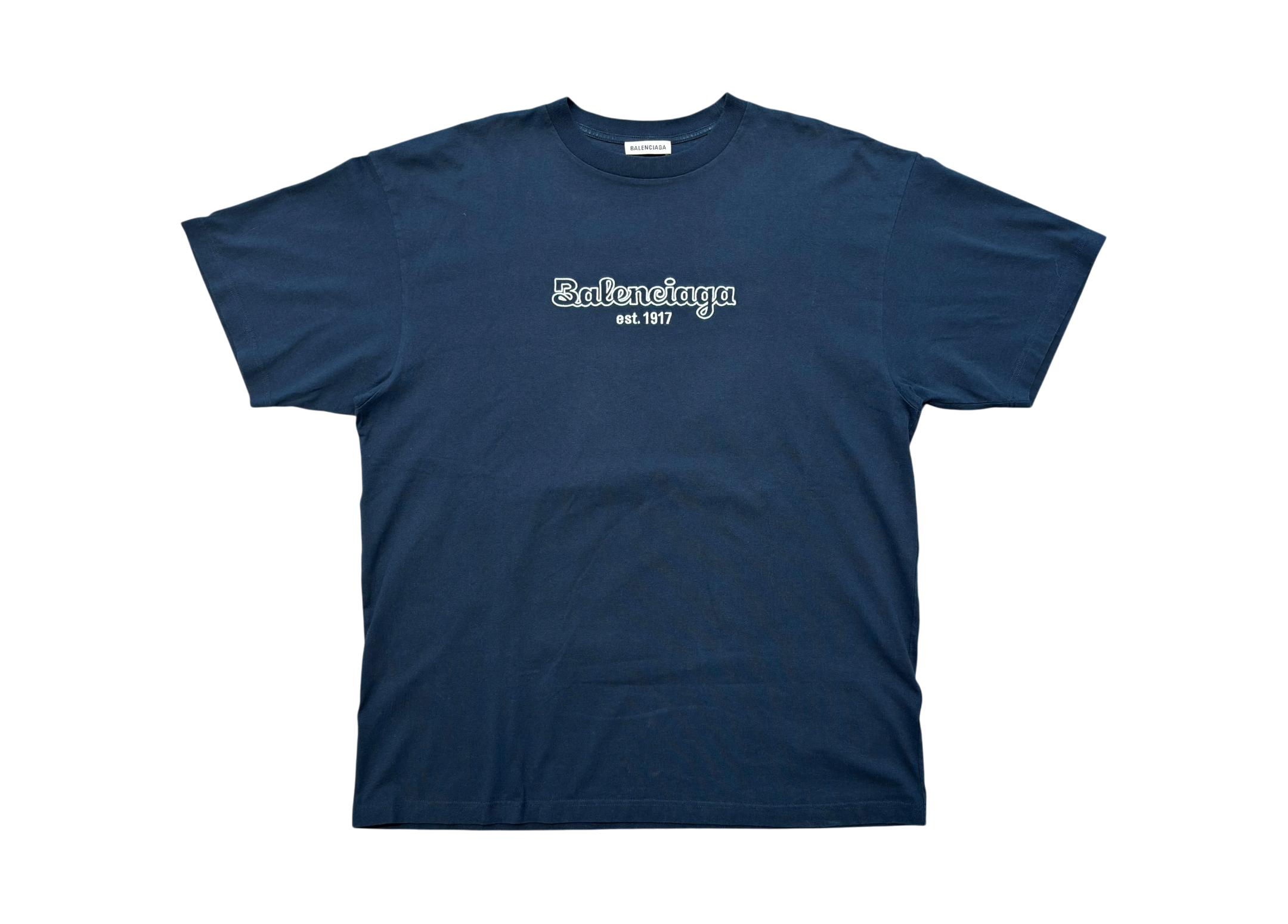Balenciaga T-shirt Est. 1917 Navy COND 9/10 (fit XL)