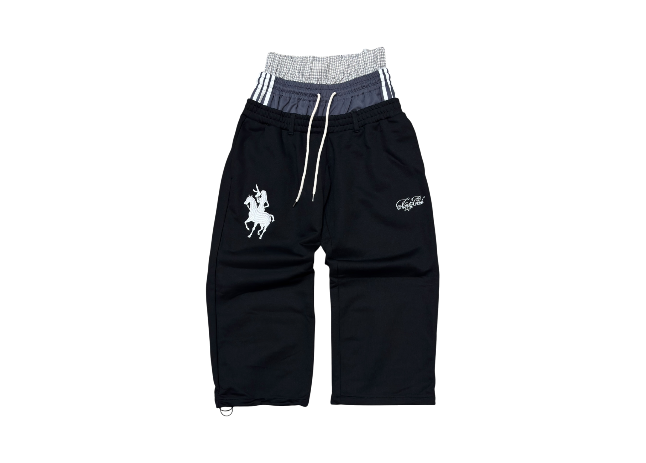 9090 Sweatpants Triple Layered Black COND NEW