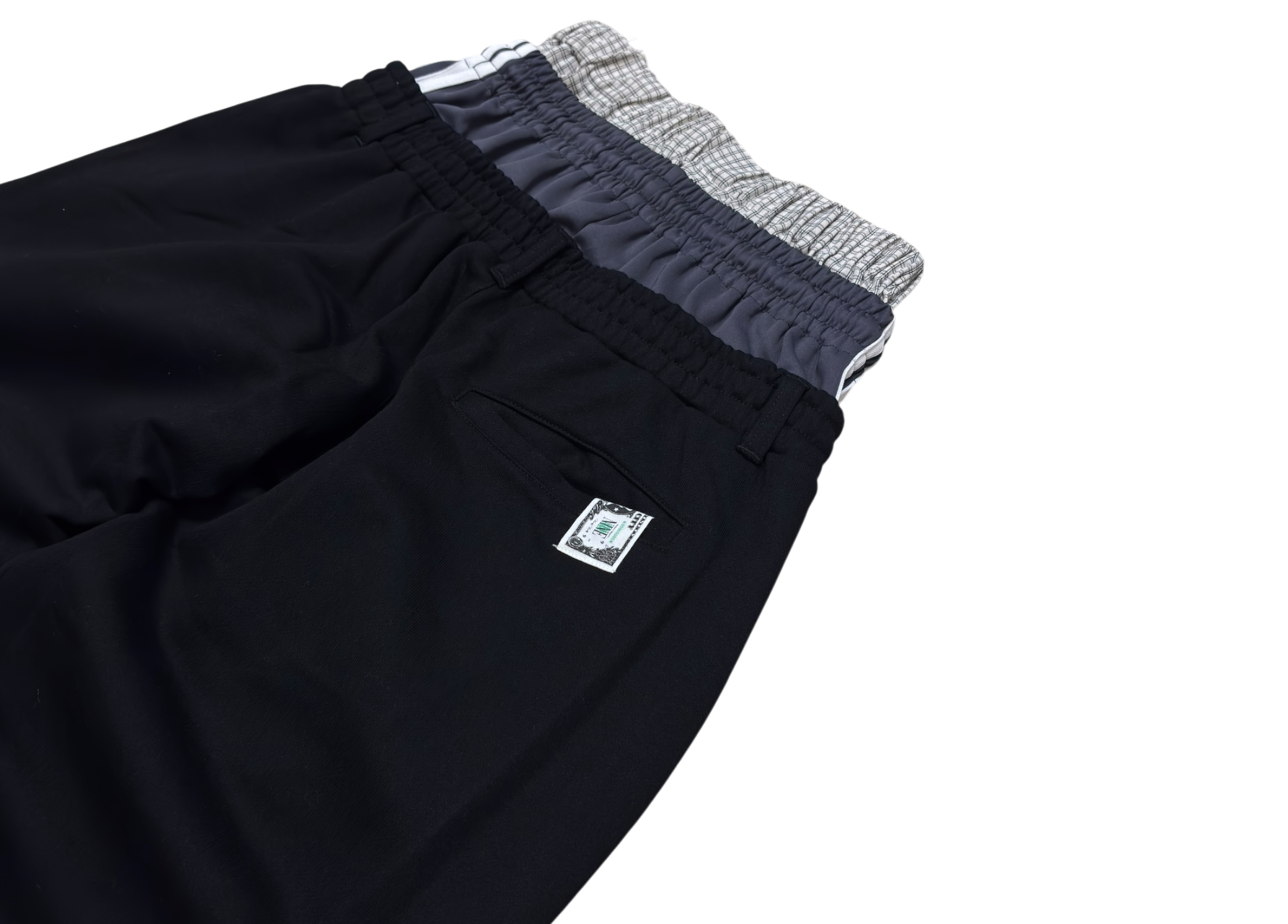 9090 Sweatpants Triple Layered Black COND NEW