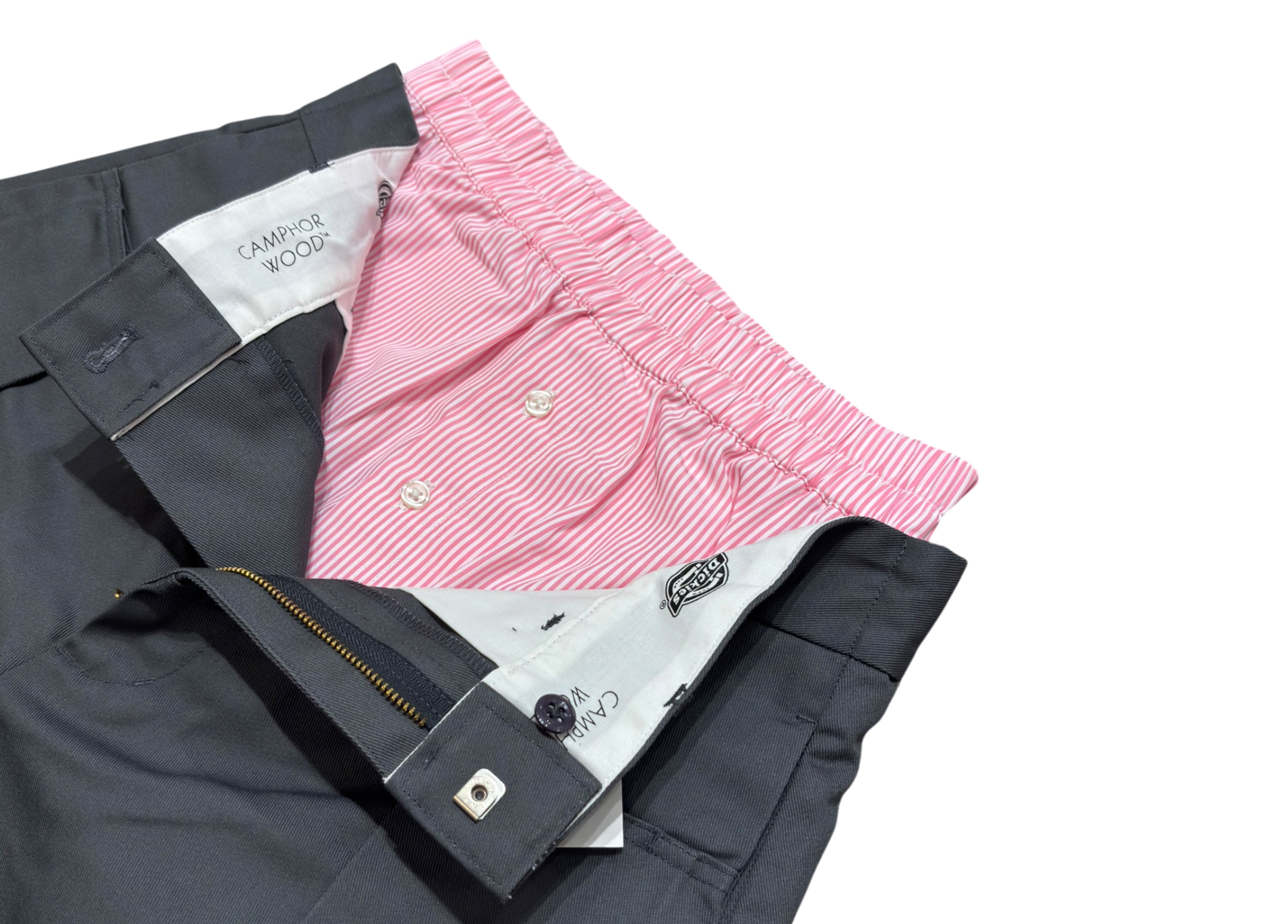 Camphor Wood Dickies Shorts Layered Cut Chino Pink COND NEW