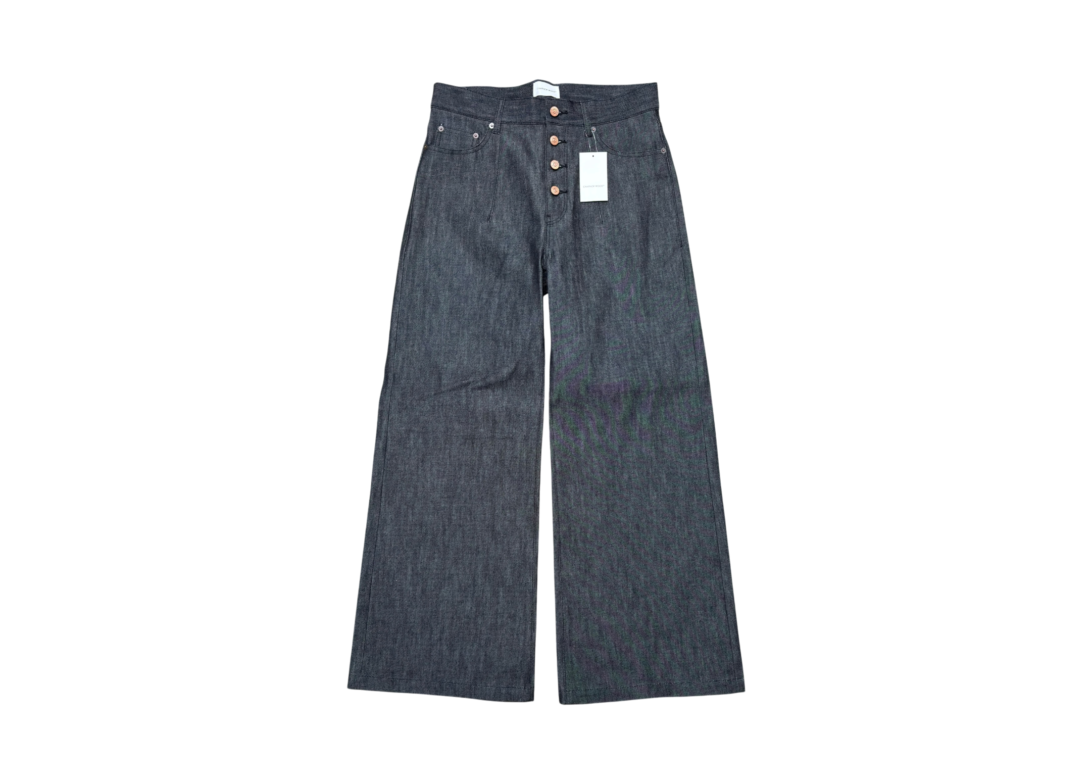 Camphor Wood Denim Pants Made In Japan 130oz Indigo Black COND NEW